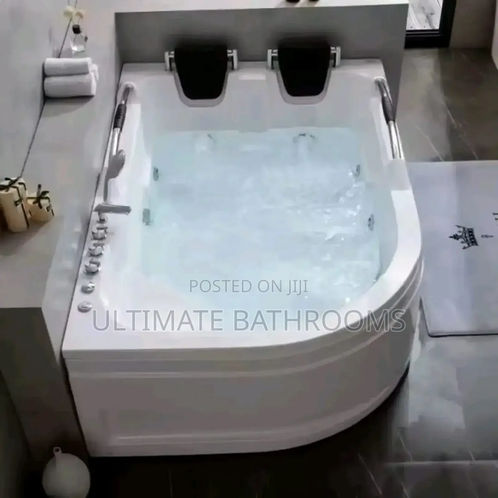 180x120cm Double Jacuzzi With Head Rest