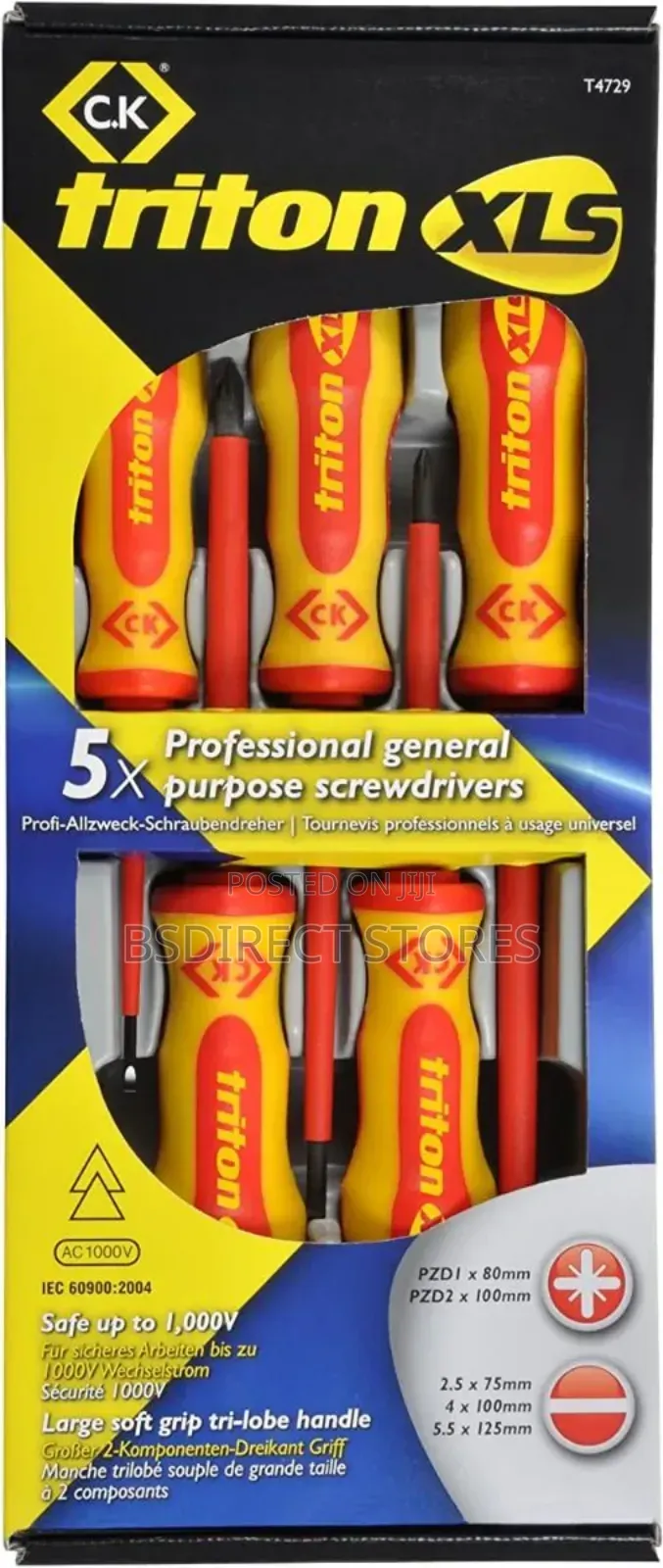 Ck Triton 1000v Insulated Slotted Professional Screwdriver