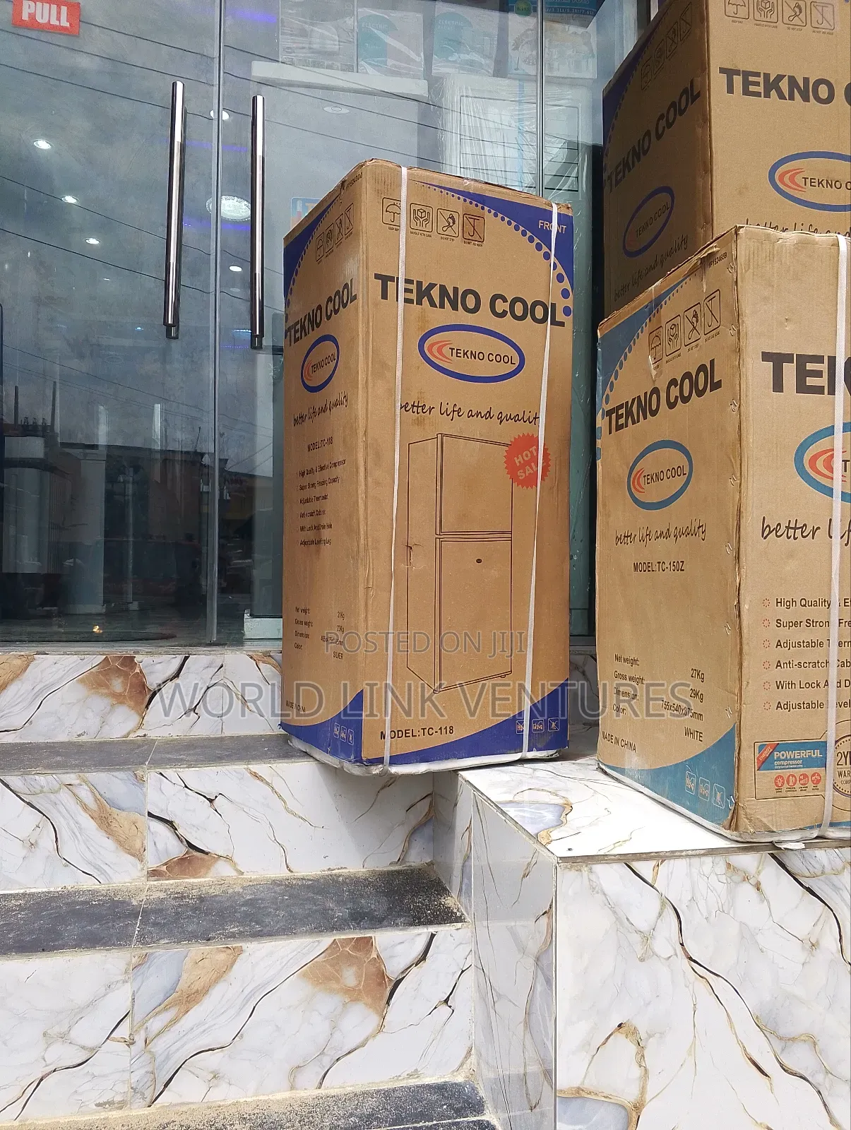 Tekno Cool Double Door Standing Fridge 118l