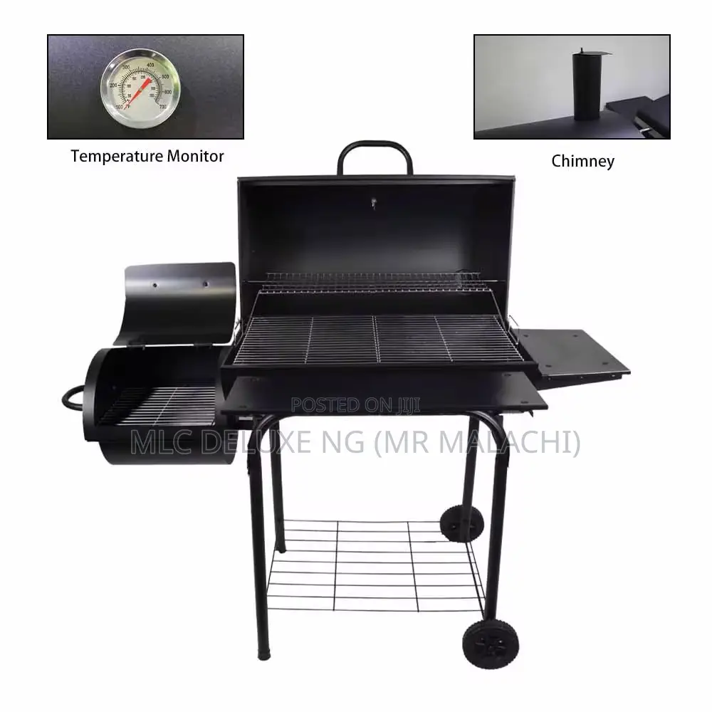 Smoker Type Barbecue Grill ( Charcoal BBQ With Smoker Area )