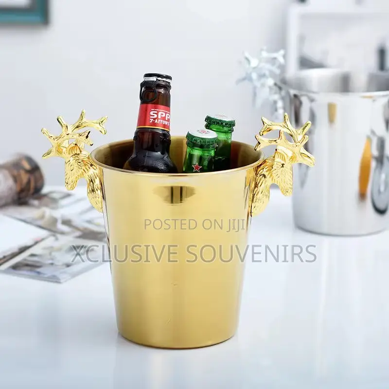 Luxury Stainless Steel Champagne Ice Bucket