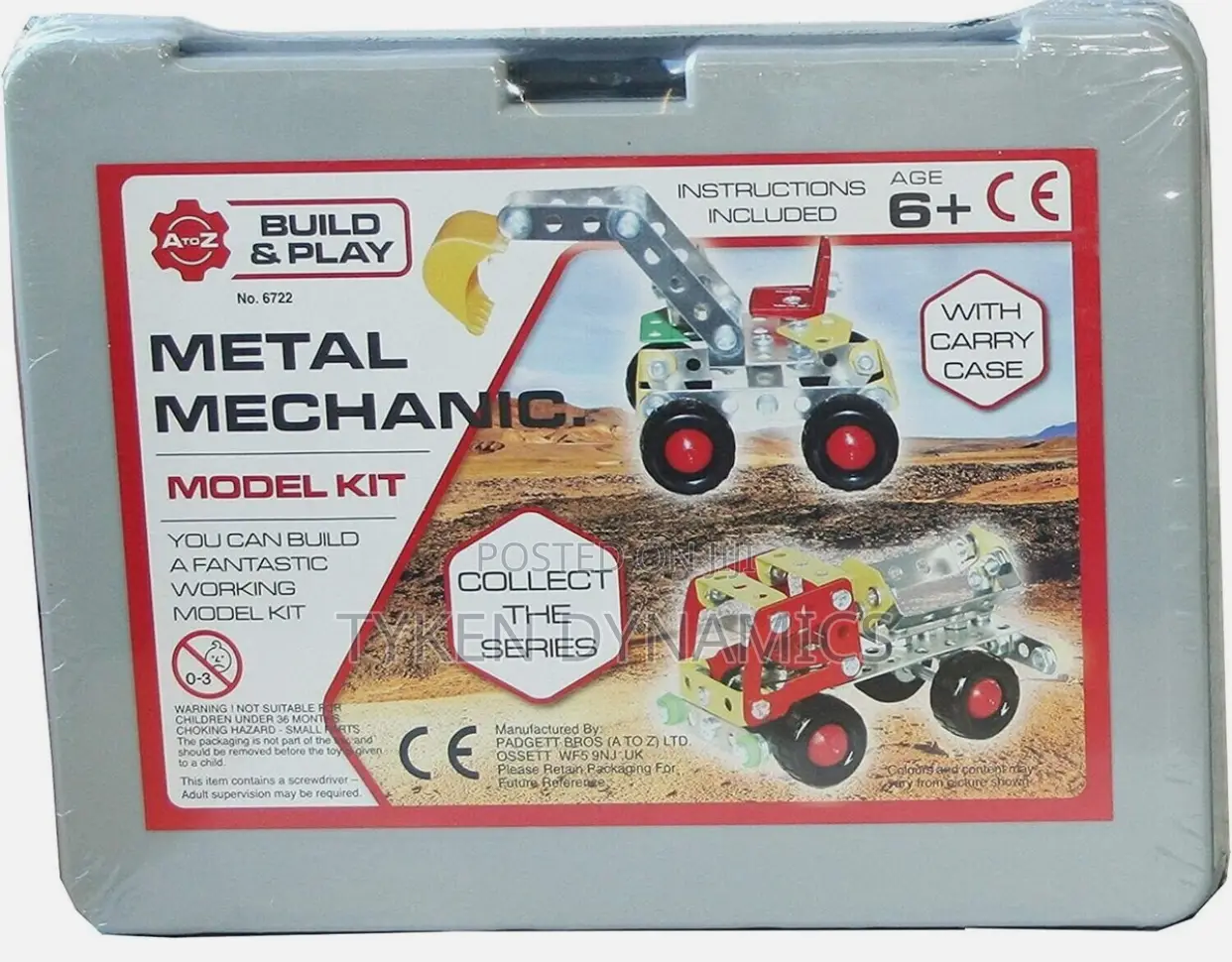 A to Z 6722 Metal Mechanics Model Kit in Plastic Case 6+