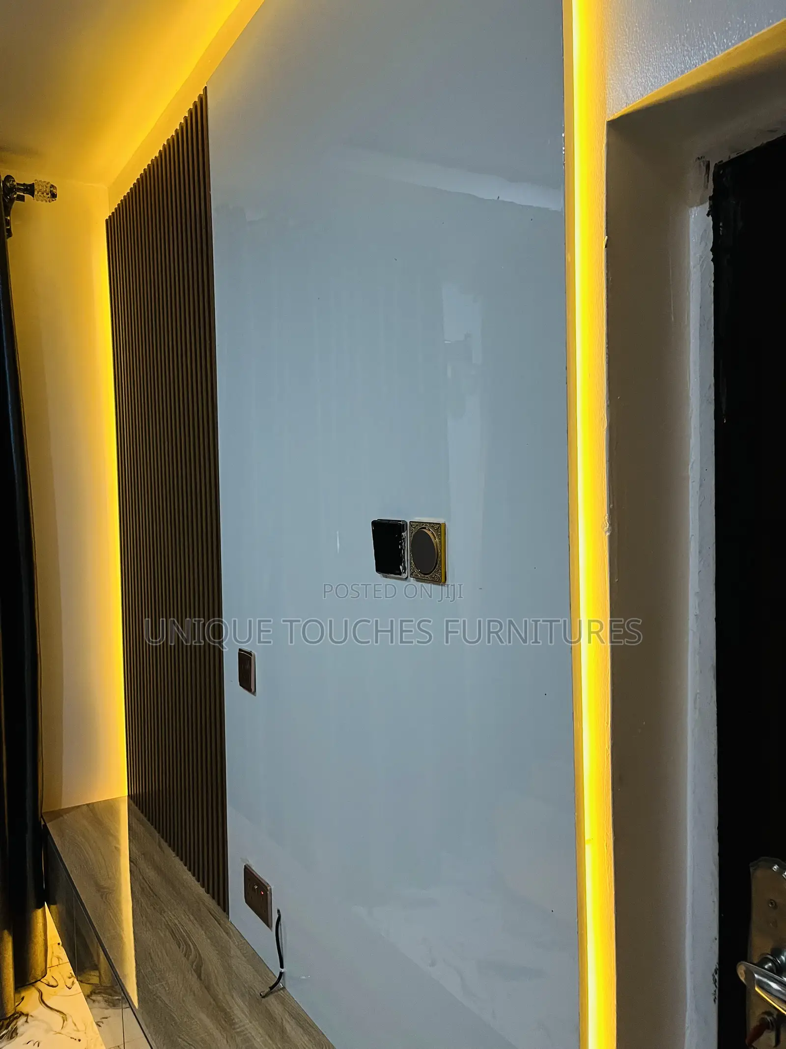 Flutal Panels and High Glossy Board Tv Console