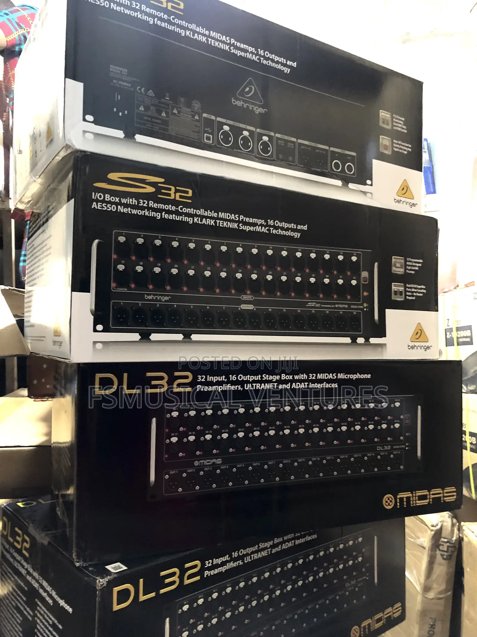 Midas Dl32 32-Input / 16-Output Stage Box With 32 Midas Mic