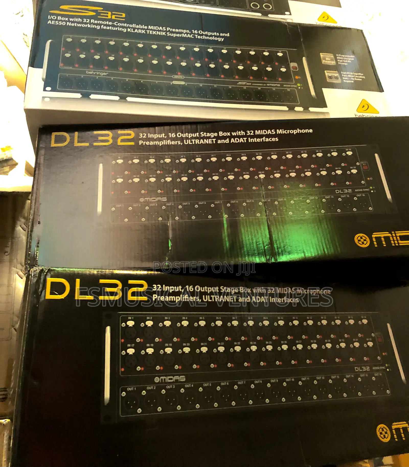 Midas Dl32 32-Input / 16-Output Stage Box With 32 Midas Mic
