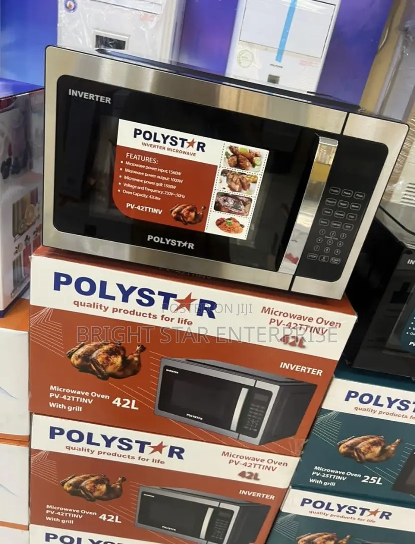 Polystar Inverter Microwave Oven 42l All in One