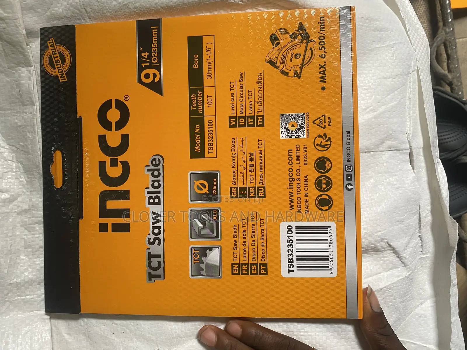Ingco TSB TCT Saw Blade Size: 235mm(9-1/4")