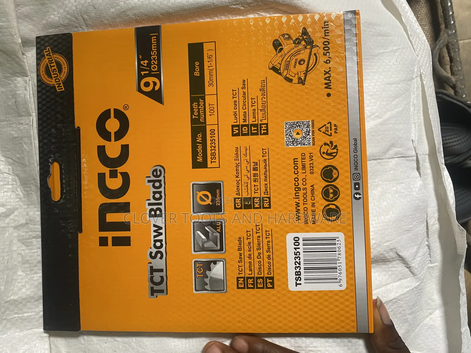 Ingco TSB TCT Saw Blade Size: 235mm(9-1/4")