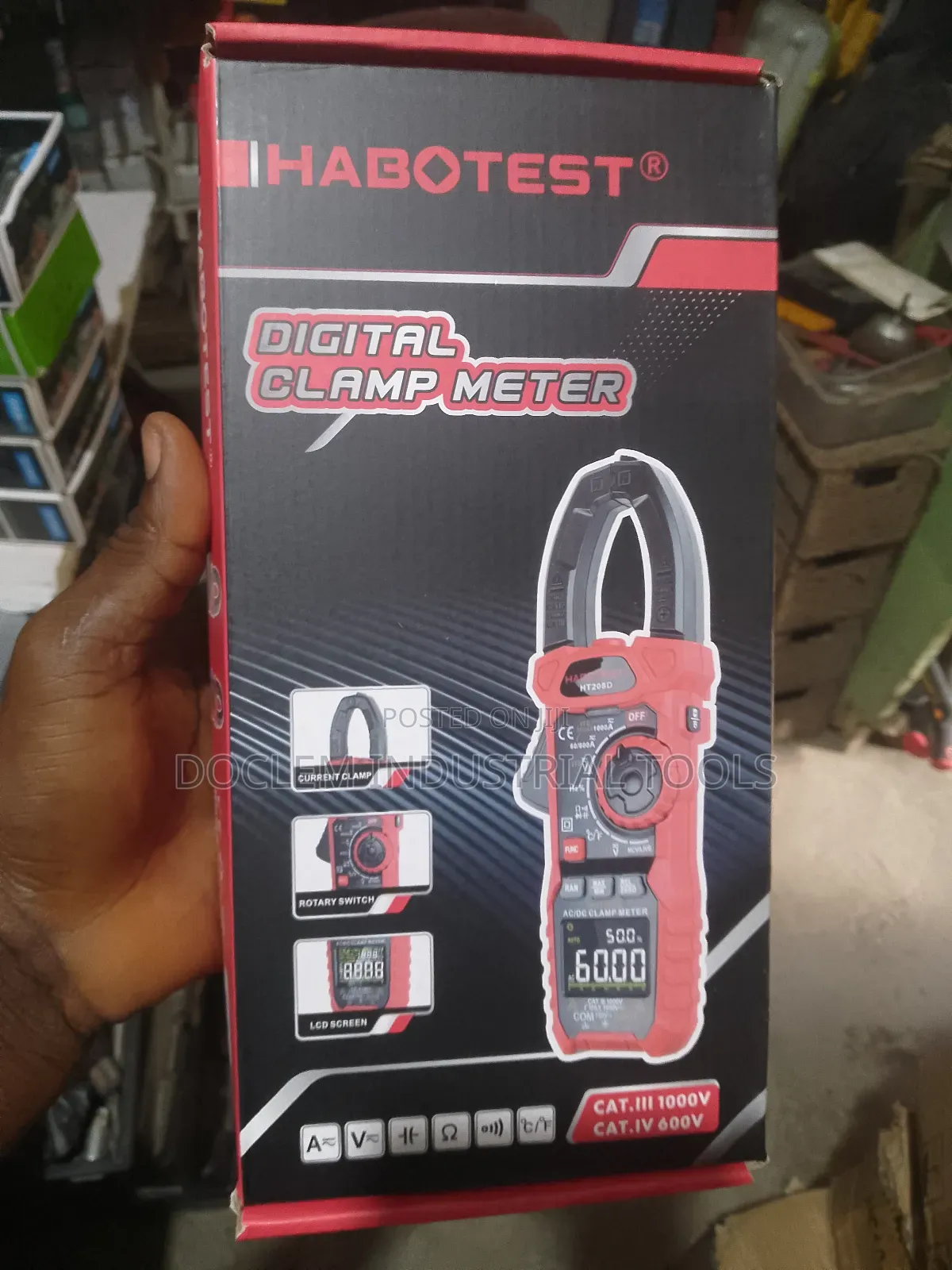 Digital Clamp Testing Multimeter 1000a