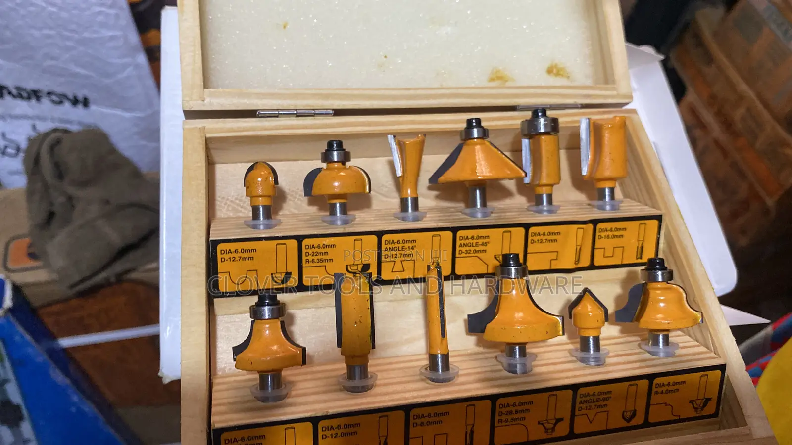 Ingco Akrt1201 Router Bit Set 6mm 12pcs