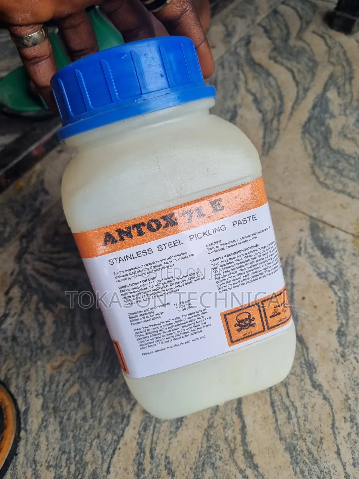 Antox 71 E Stainless Steel Pickling Paste".