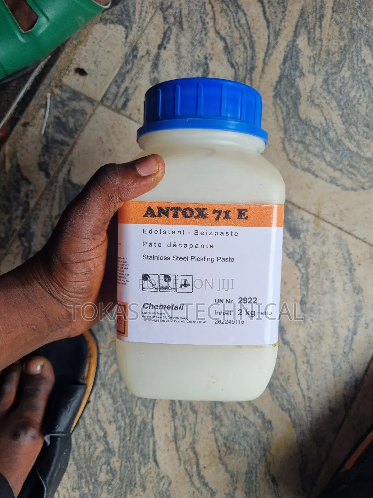 Antox 71 E Stainless Steel Pickling Paste".
