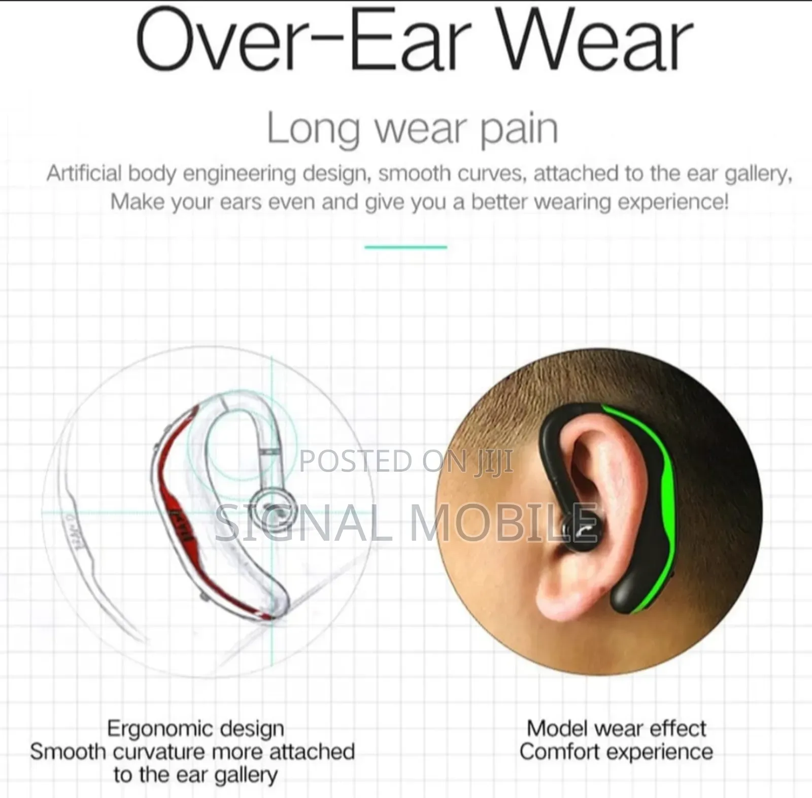 Jabra F600 Earhook Sport Business in - Ear Earbud 17hrs