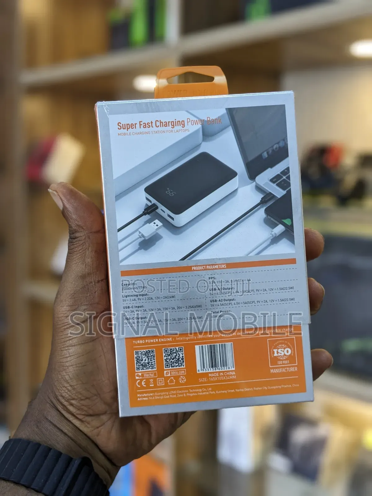 Ldnio 20000mah 65w Fast Charging Laptop Power Bank