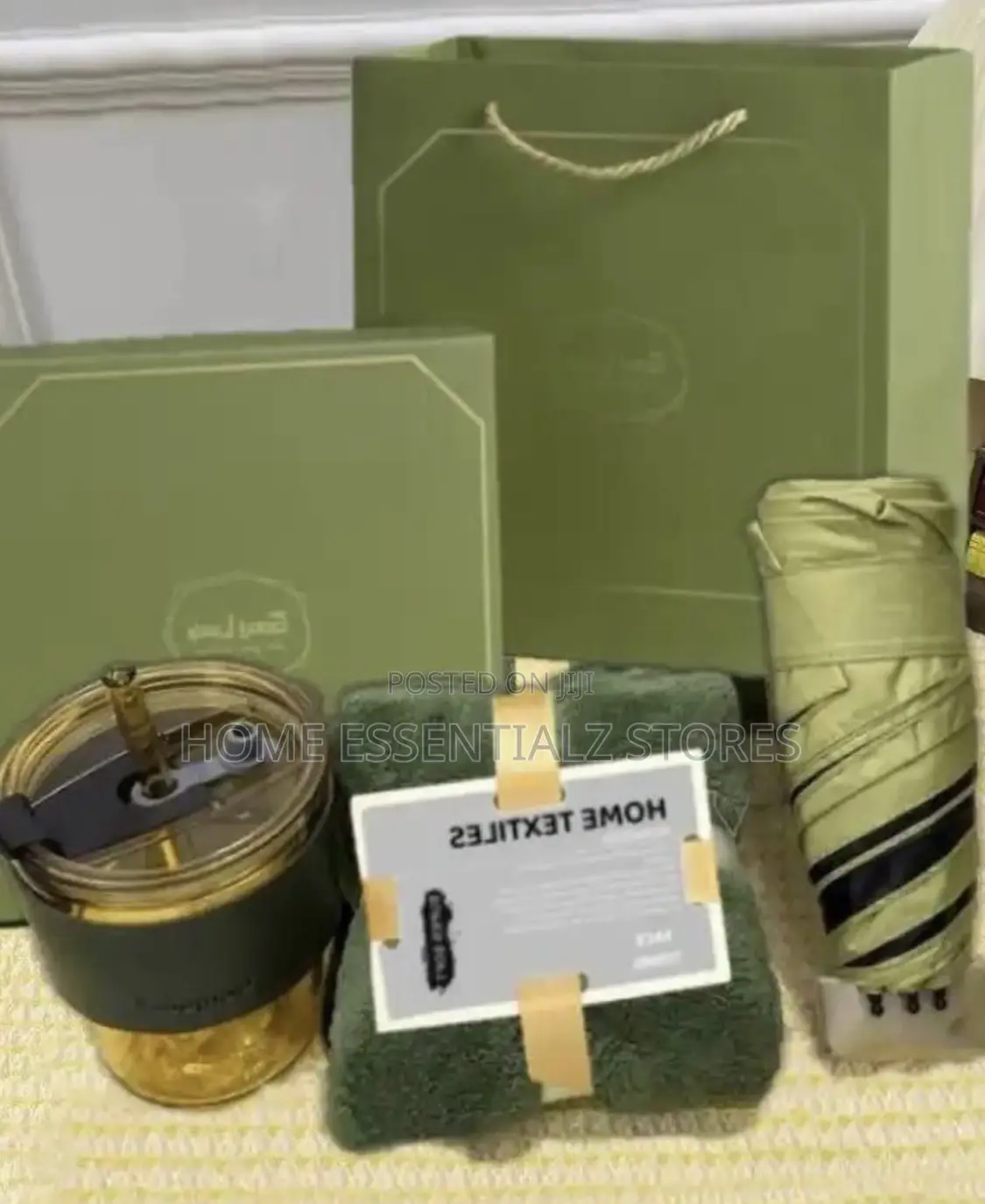 Souvenir Gift Box Items - Umbrella Cup Towel Fan