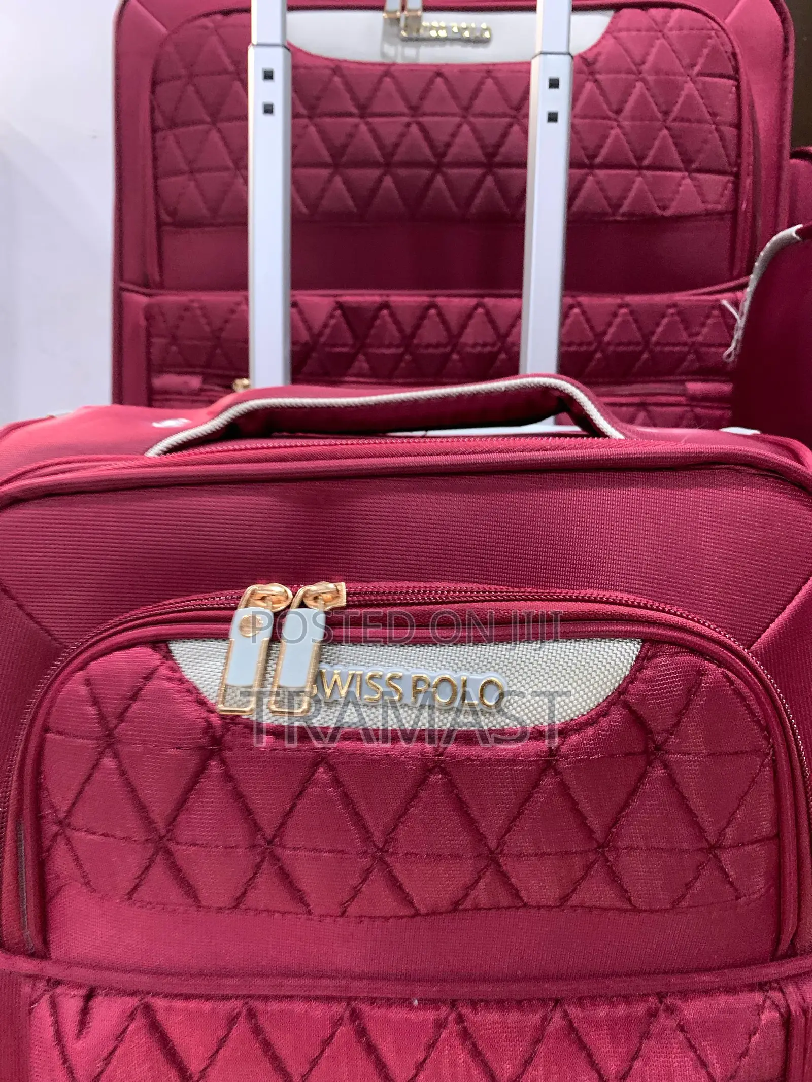 Swiss Polo 5-piece Luggage Set – Bold Red Edition