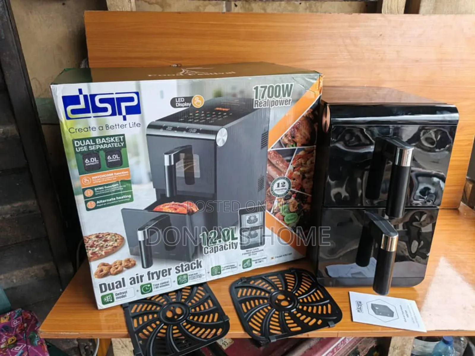 DSP Digital Dual Basket Airfryer