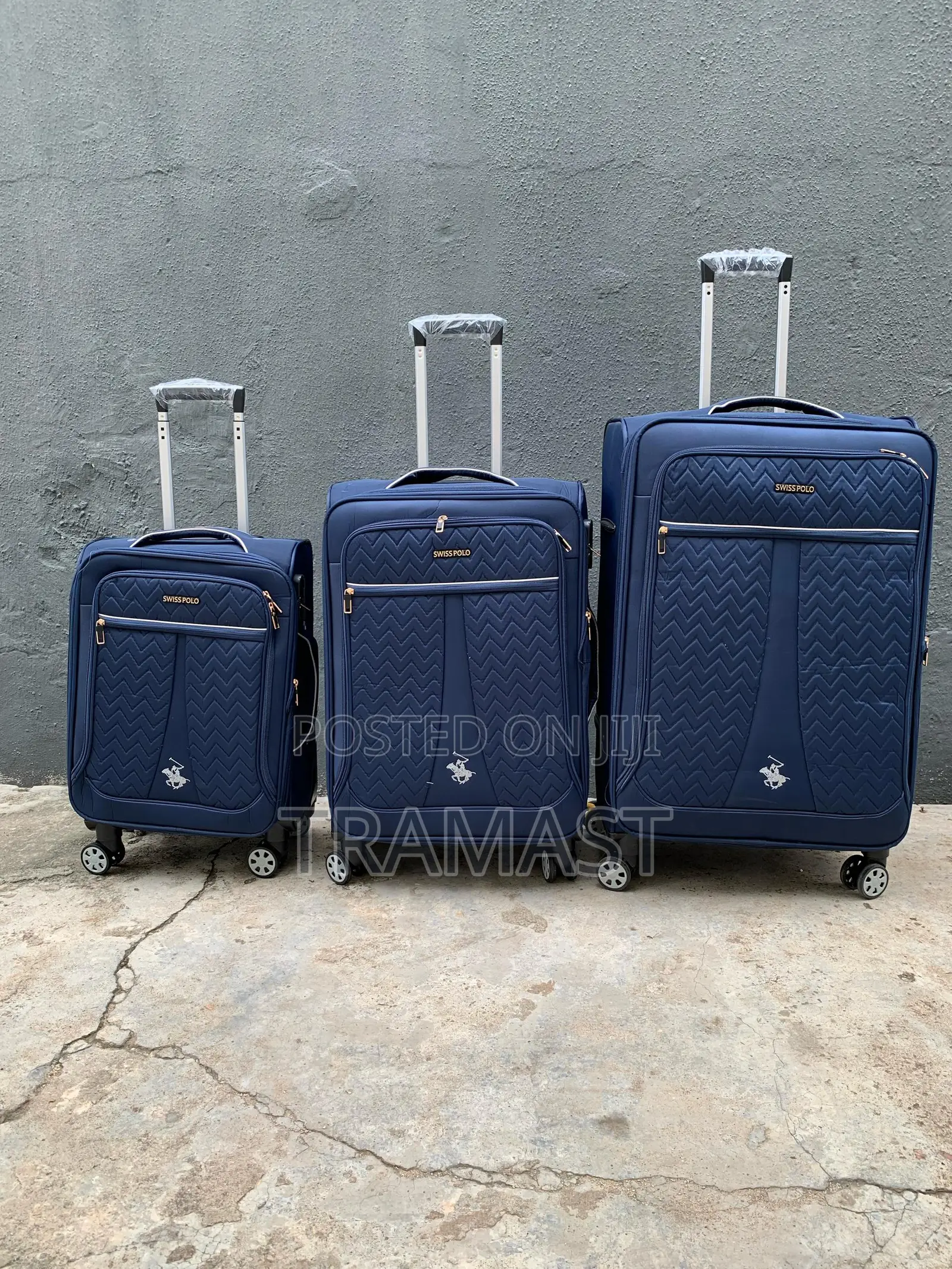 Swiss Polo 3-piece Luggage Set – Elegant Blue Edition