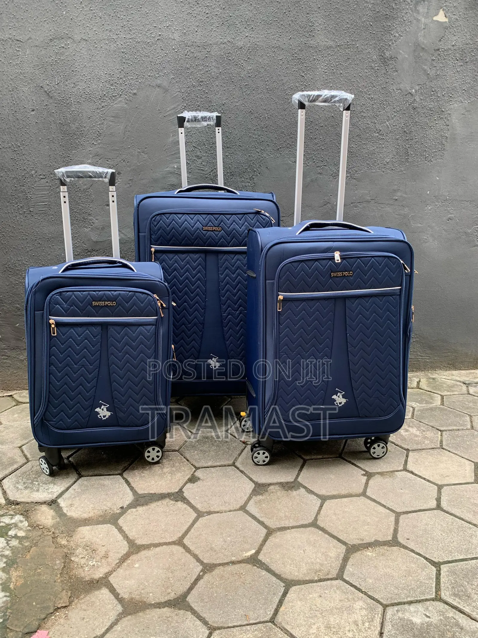 Swiss Polo 3-piece Luggage Set – Elegant Blue Edition