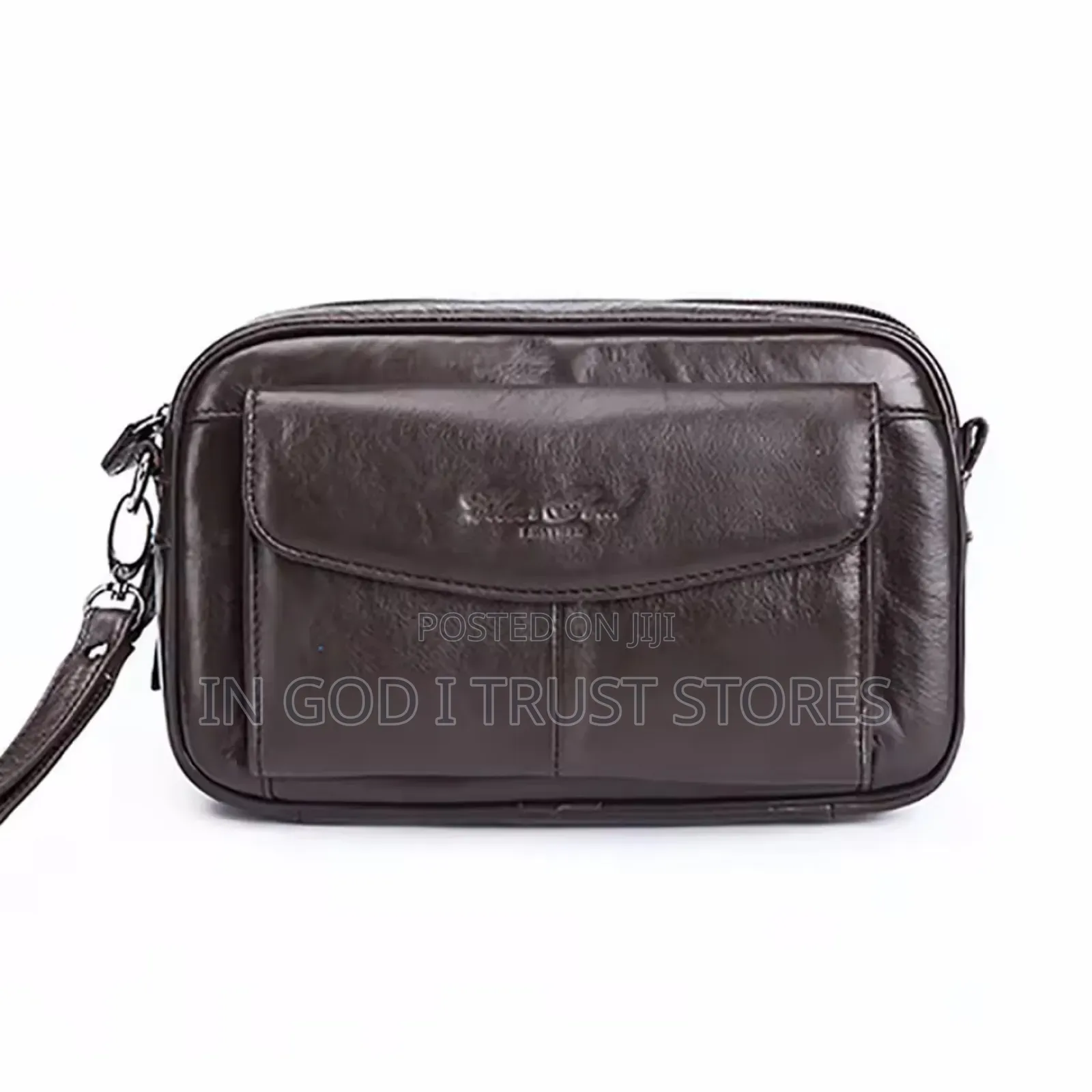100% Genuine Leather Men Business Clutch Bags