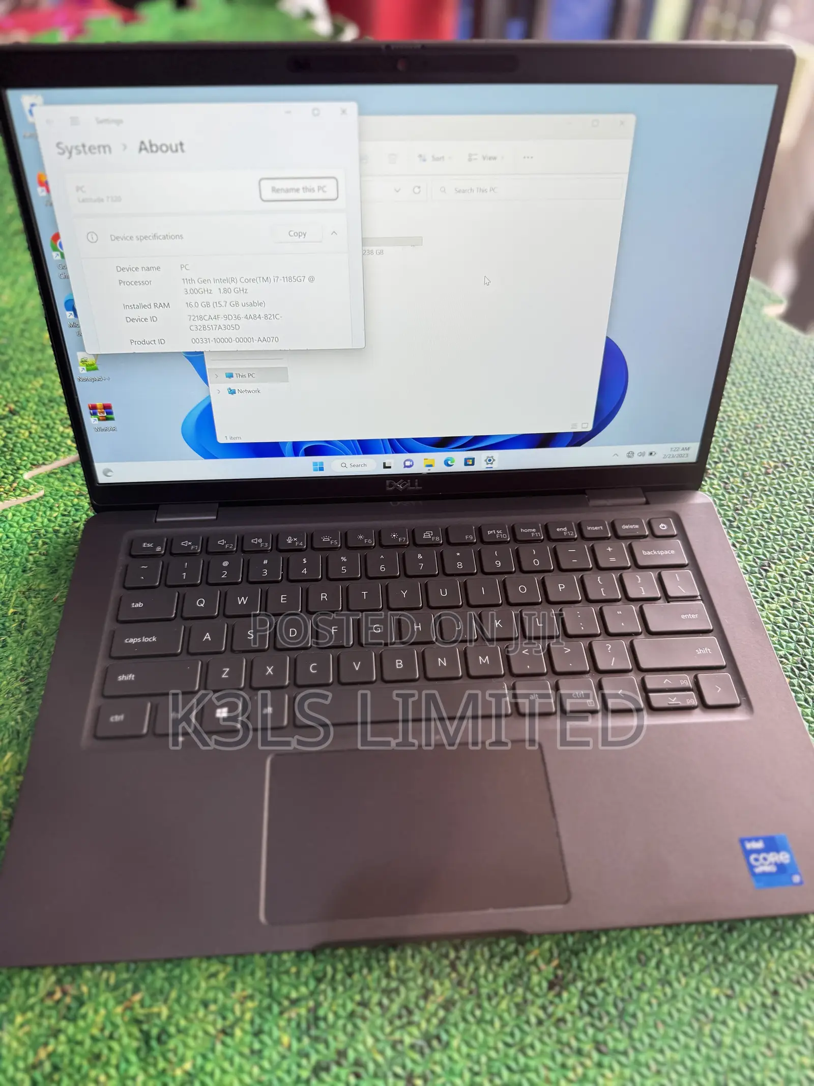Laptop Dell Latitude 7320 16GB Intel Core i7 SSD 256GB
