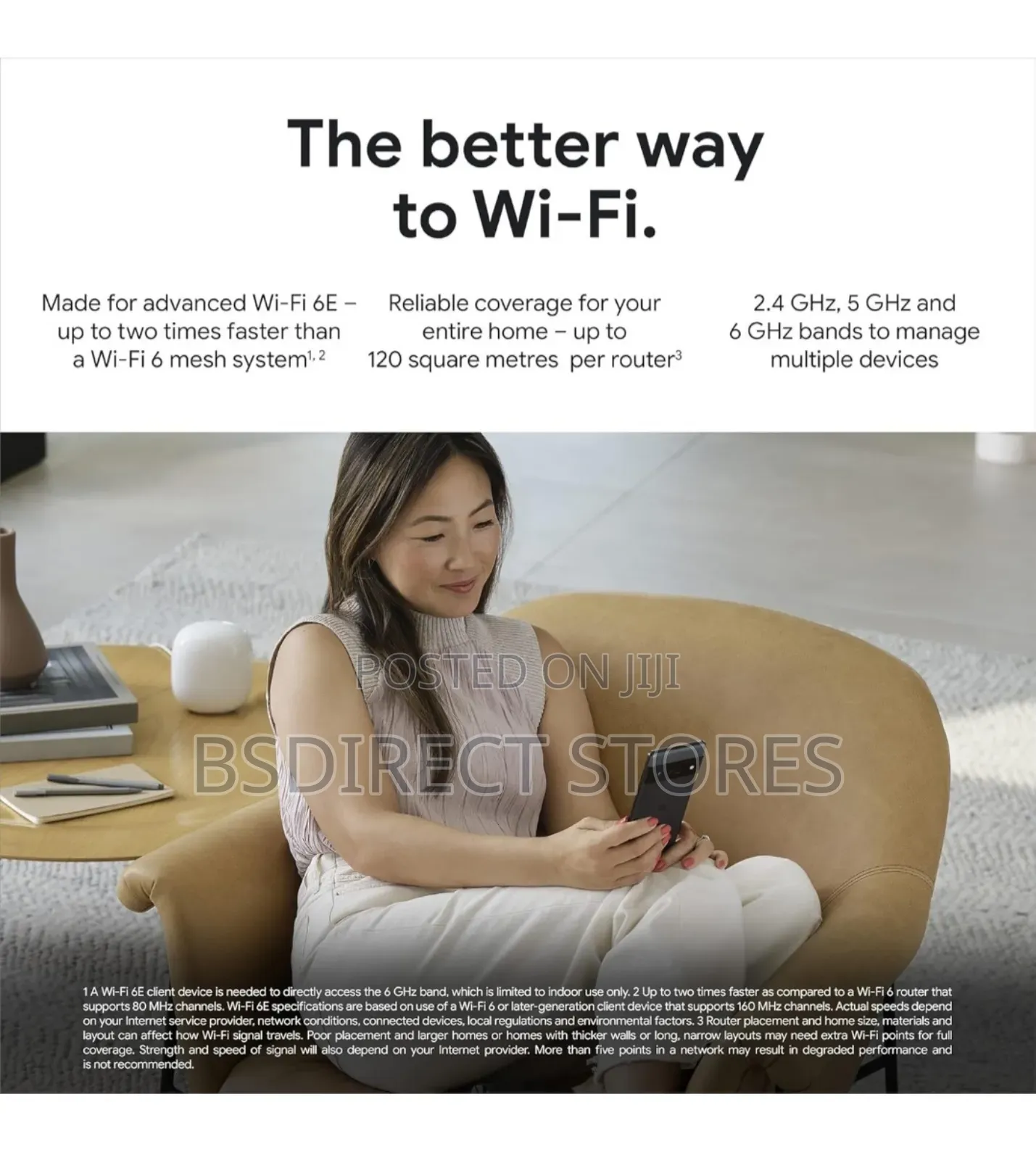 Google Wifi Pro Wi-Fi 6e Reliable Home System Fastest Speed