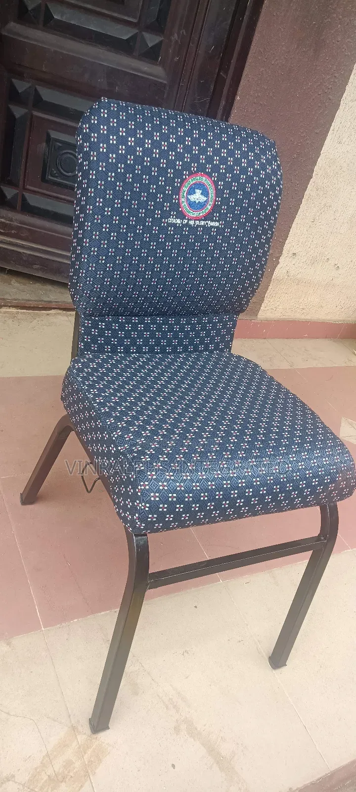 Pattern Church Chairs With Logo