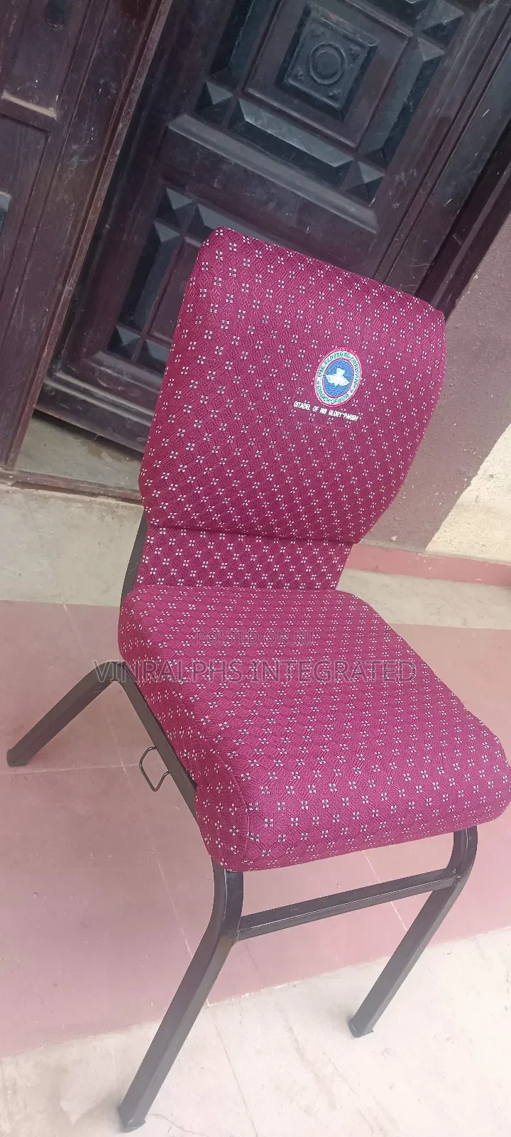 Pattern Church Chairs With Logo