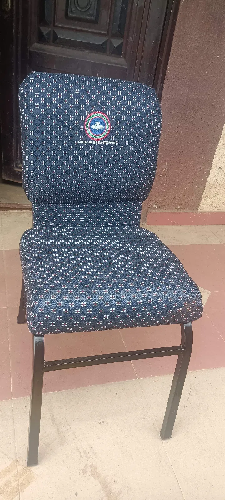 Pattern Church Chairs With Logo