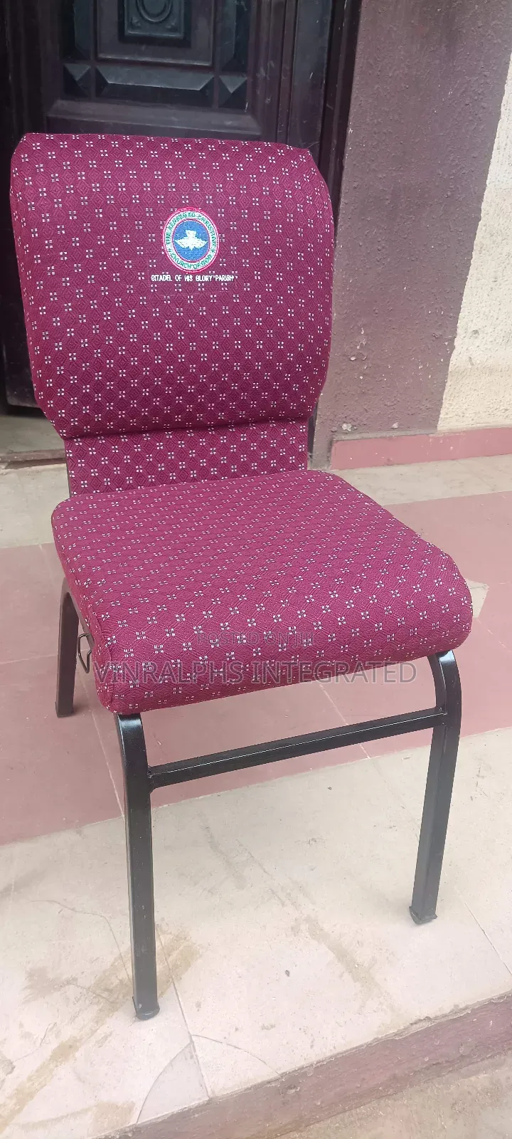 Pattern Church Chairs With Logo