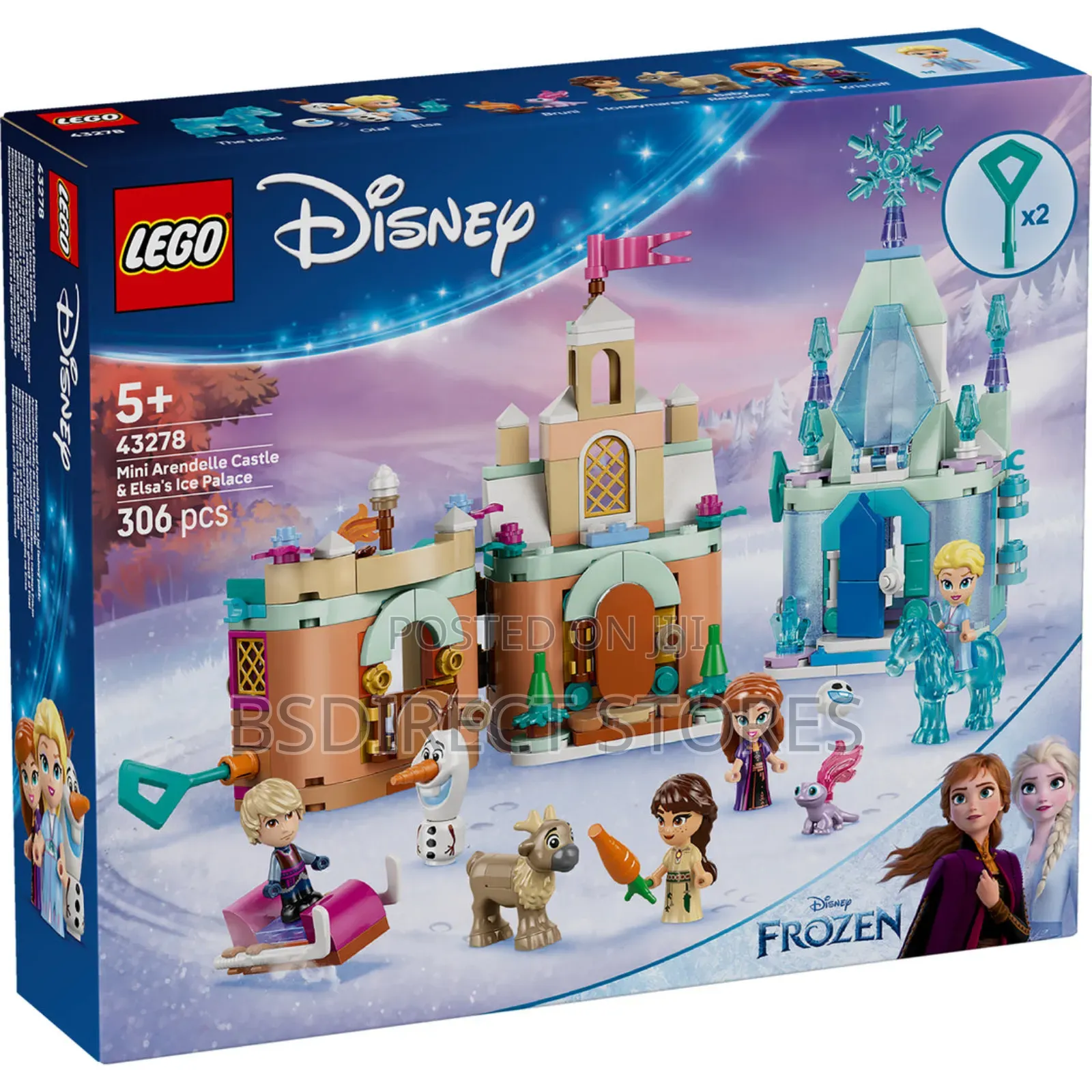 Lego Disney Mini Arendelle Castle Elsas Ice Palace 306 PCS