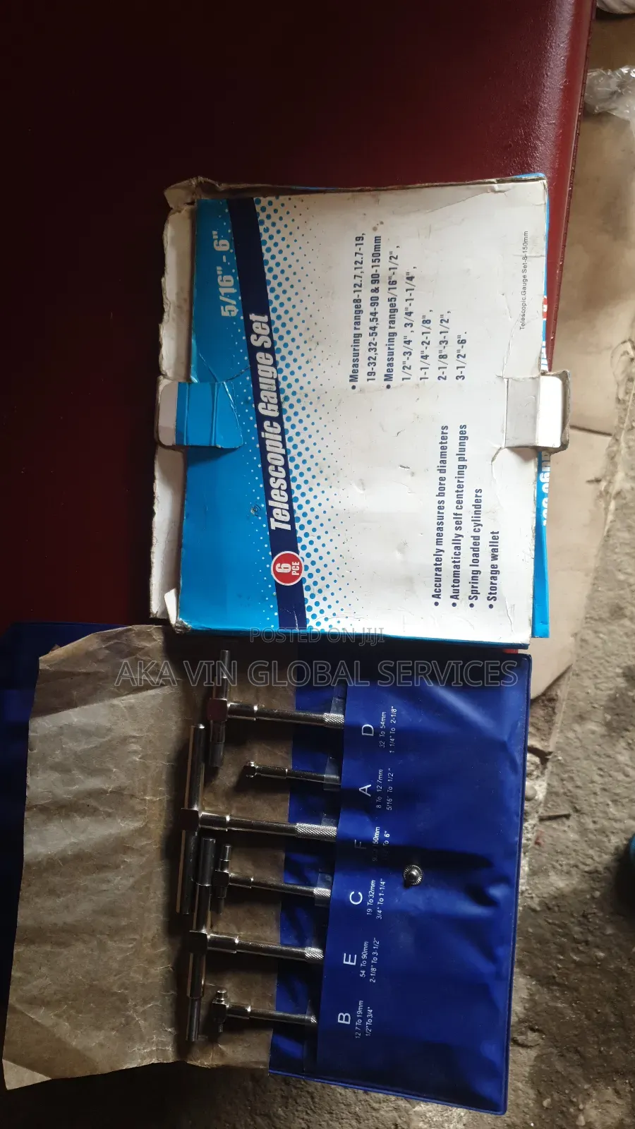 6pcs/Set 8-150mm Telescopic Gauge Set