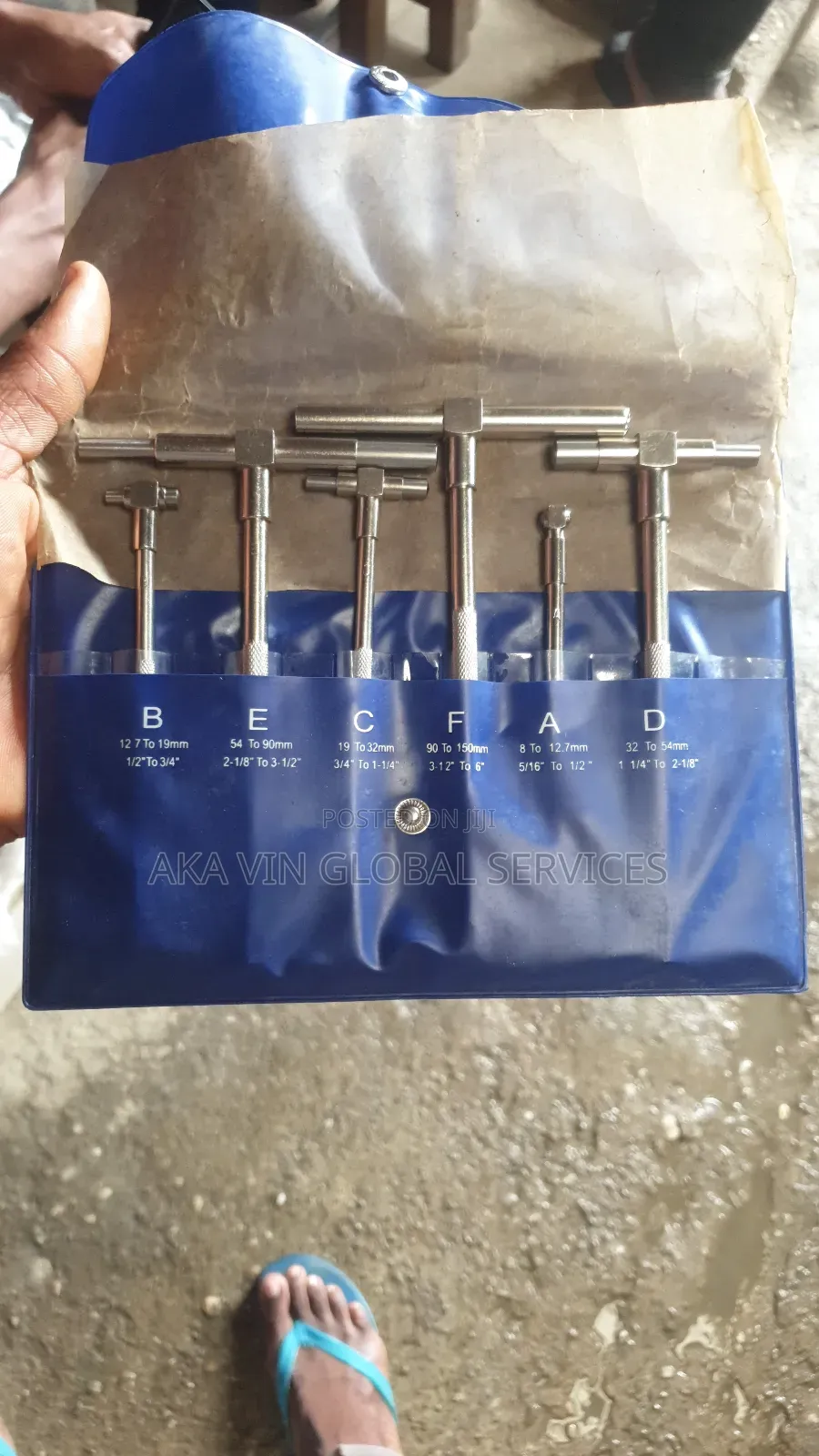6pcs/Set 8-150mm Telescopic Gauge Set