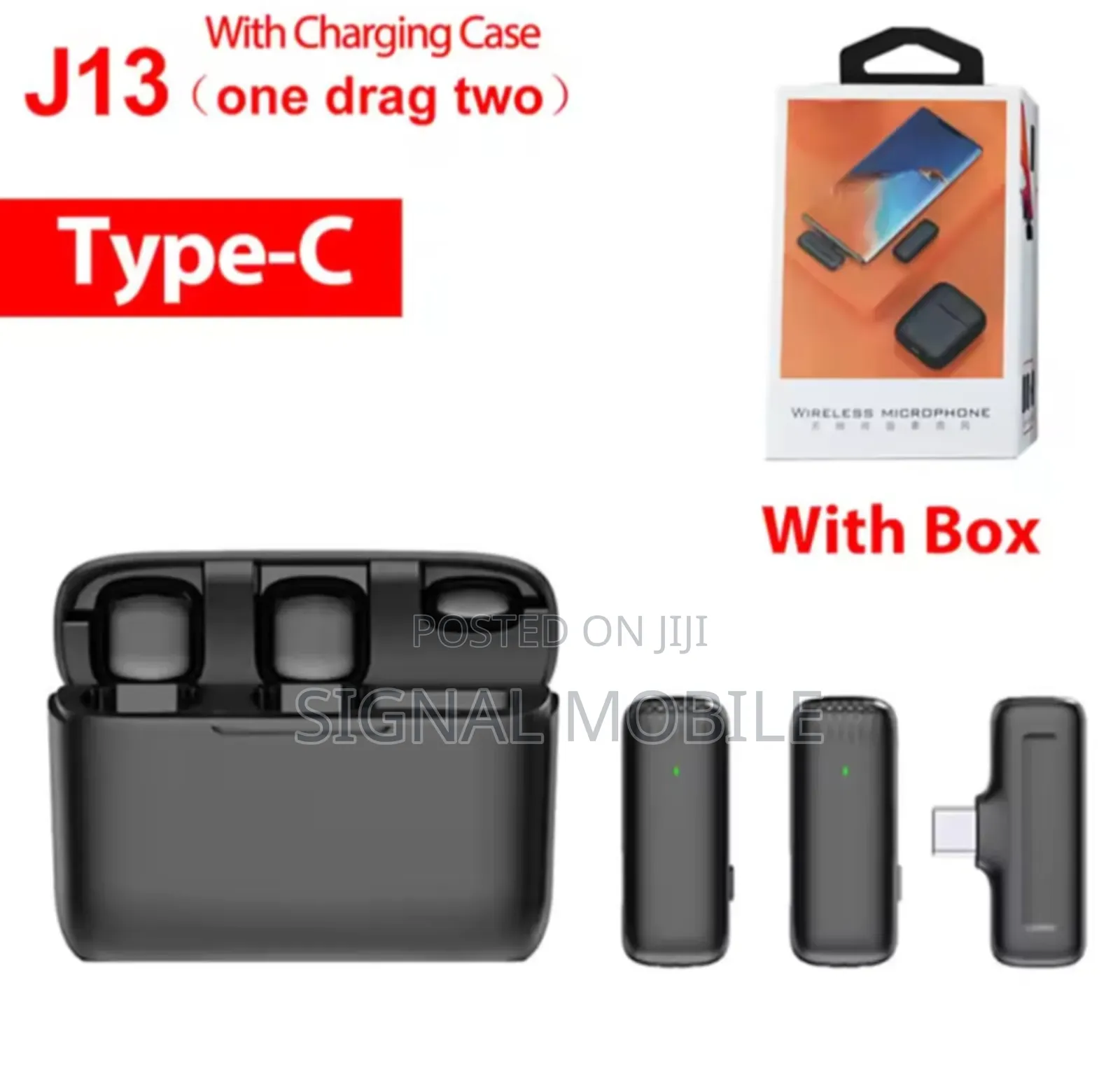 Muvit J13 Type C Double Wireless Microphone