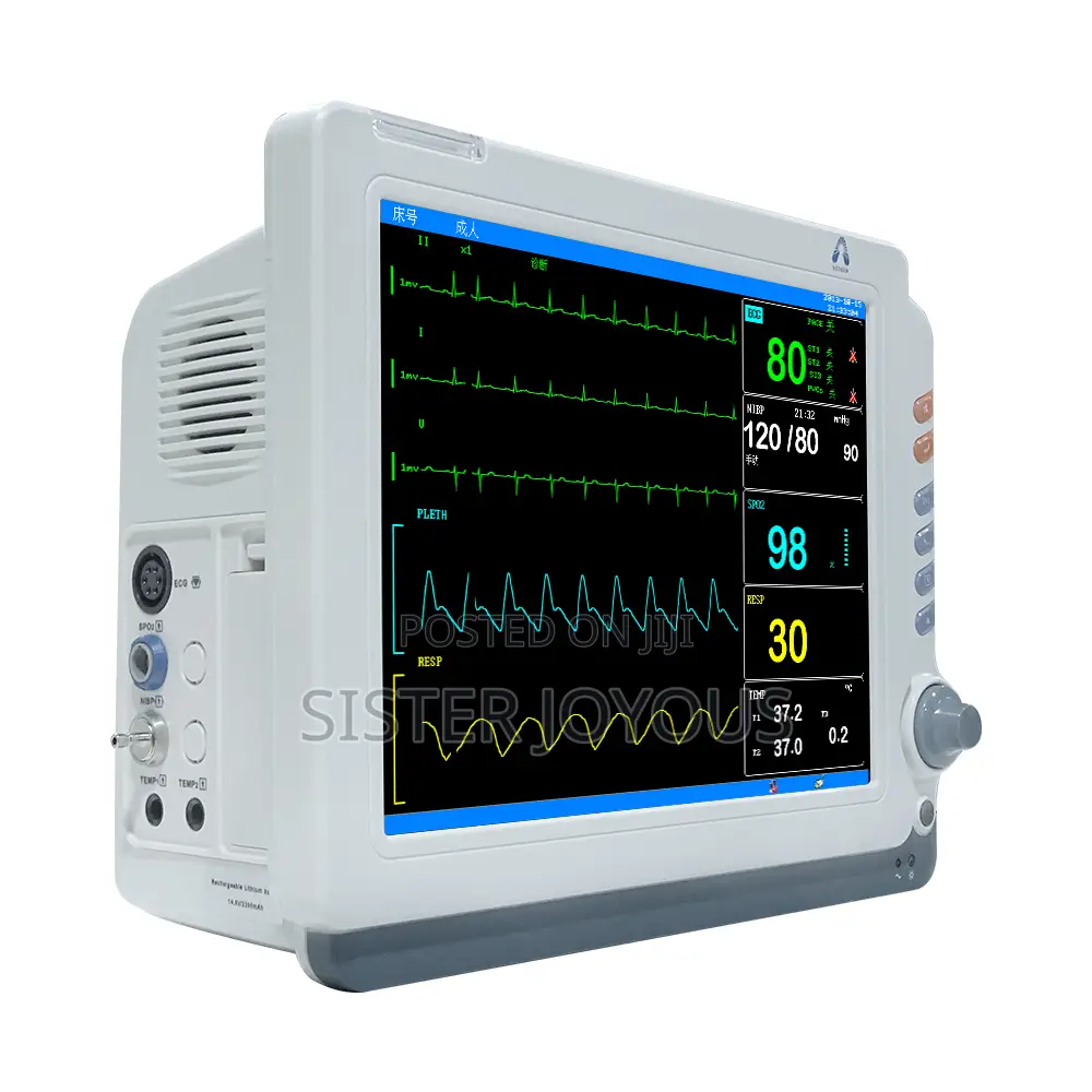 12.1 Inch Patient Vital Signs Cardiac Monitor With Stand