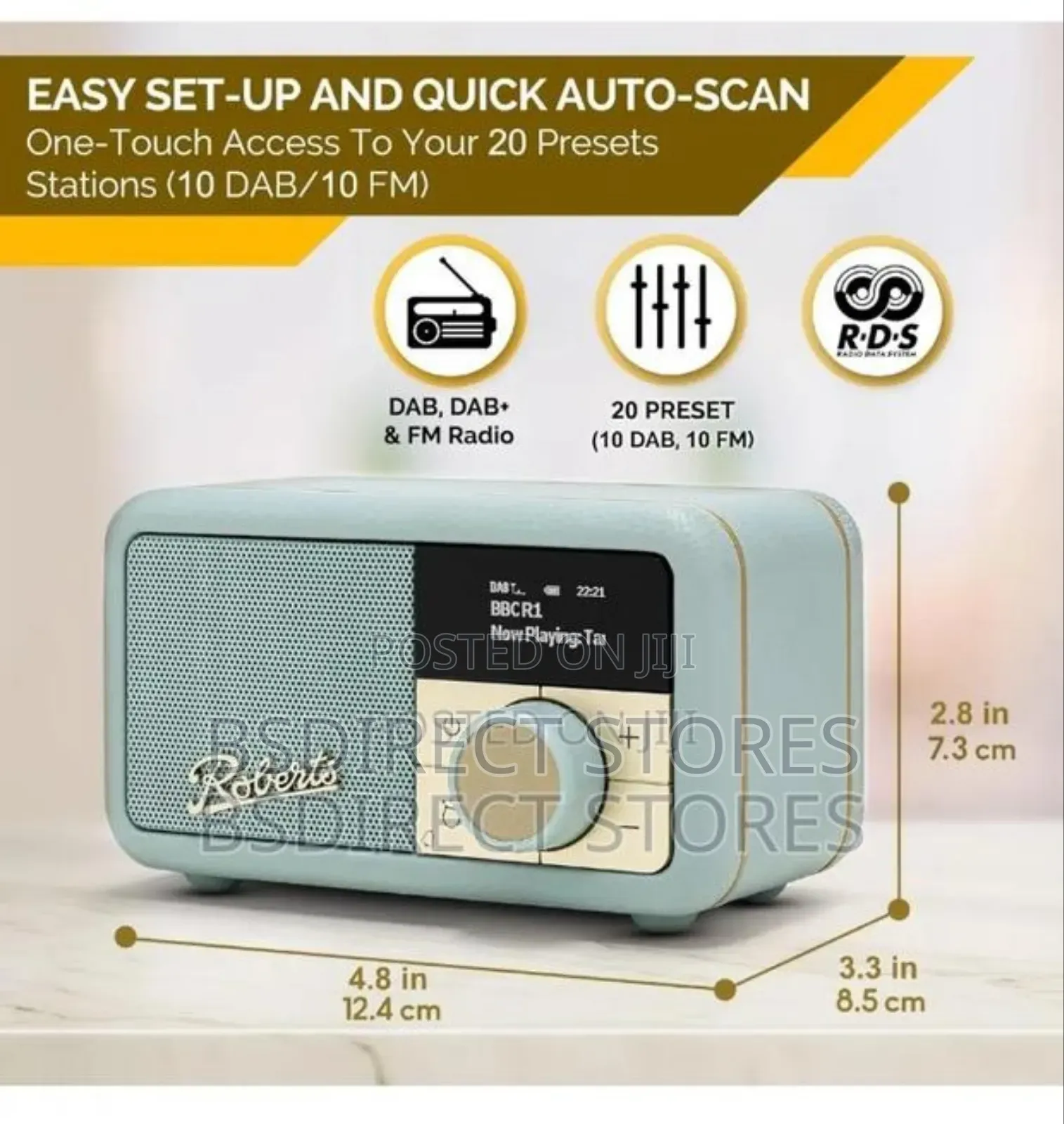 Roberts Revival Petite2 Fm/ Dab/ Dab Digital Radio Bluetooth