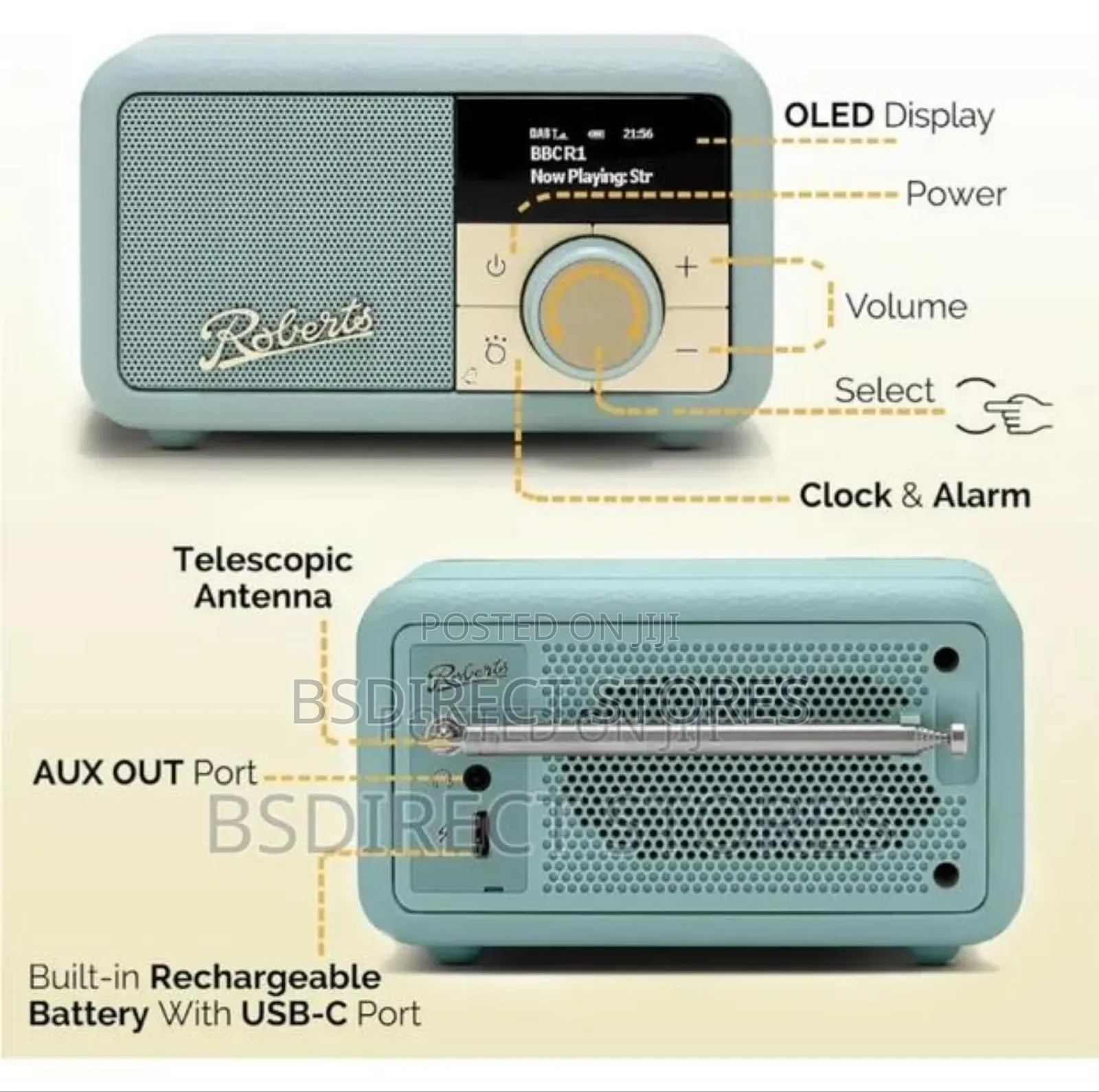 Roberts Revival Petite2 Fm/ Dab/ Dab Digital Radio Bluetooth