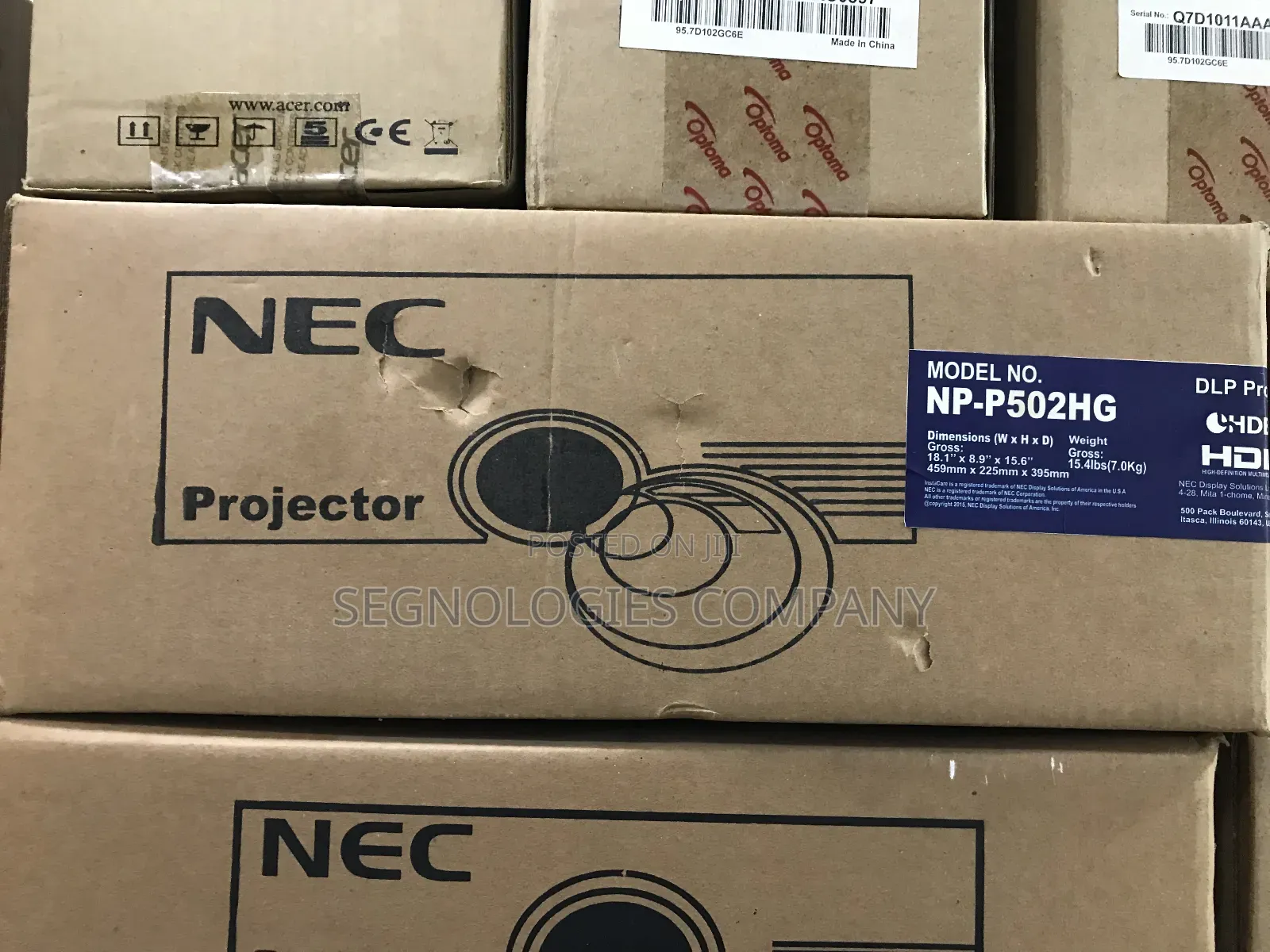 Nec Np-p502hg 5000 Lumens Full Hd Installation Projector