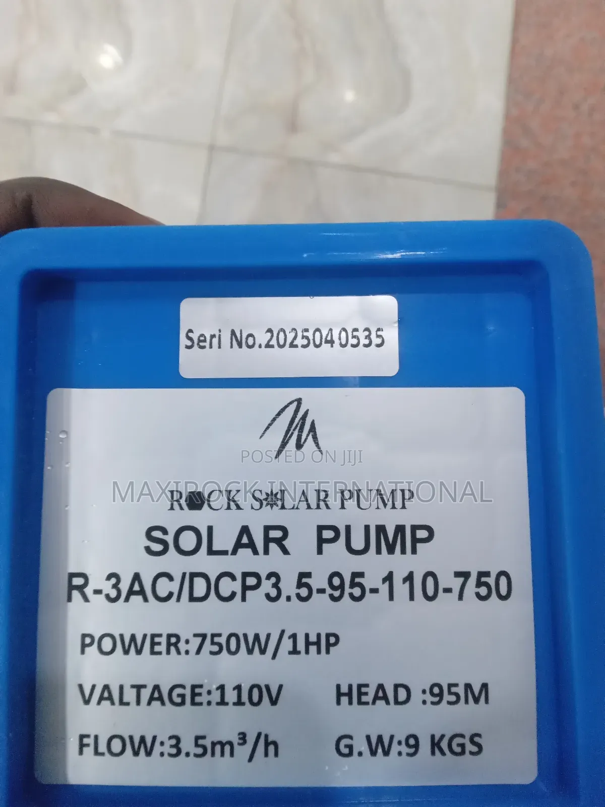 1hp Ac/Dc Hybrid Solar Pump 95m