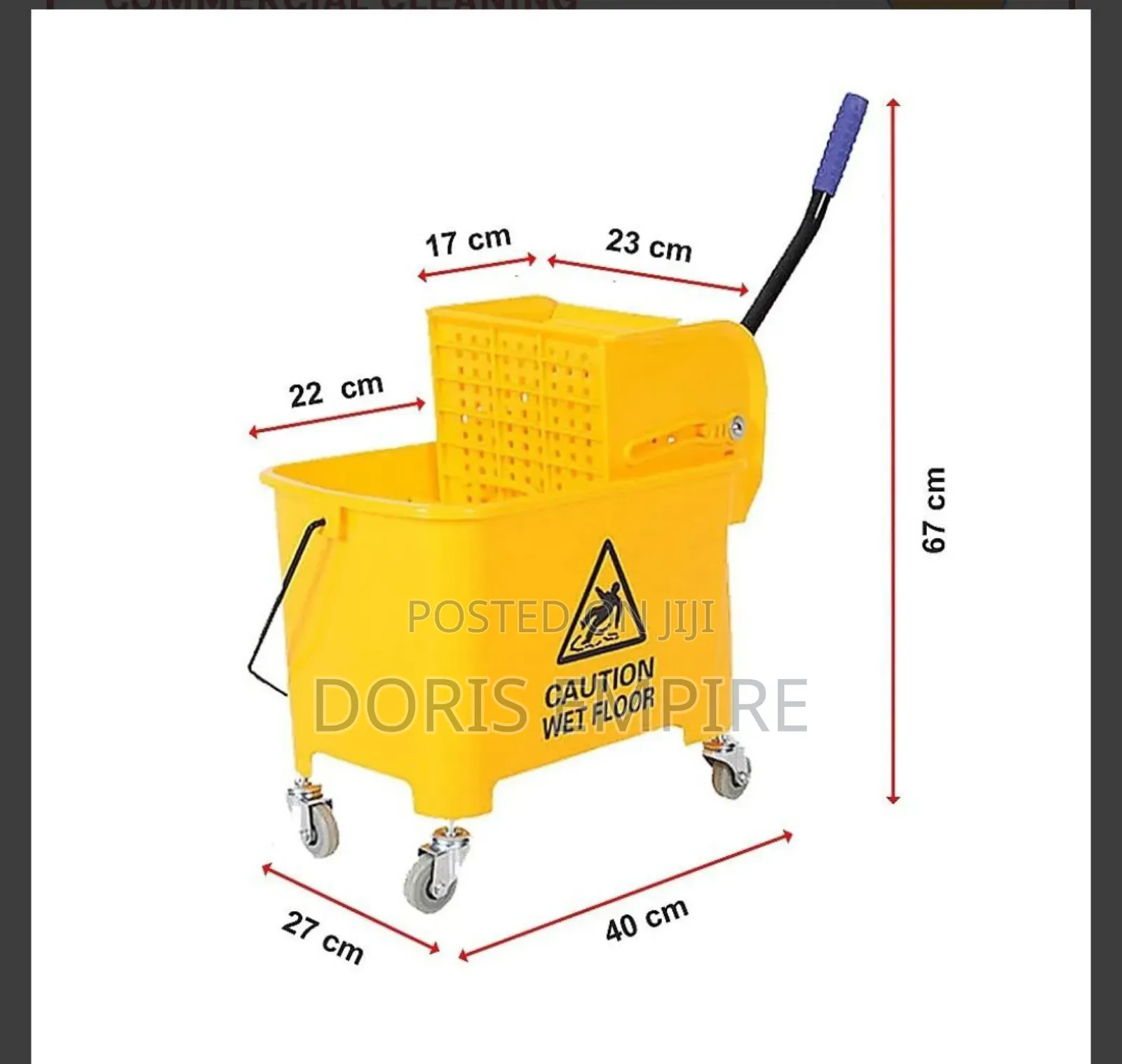 Qaulity 20 Litre Caution Bucket Available