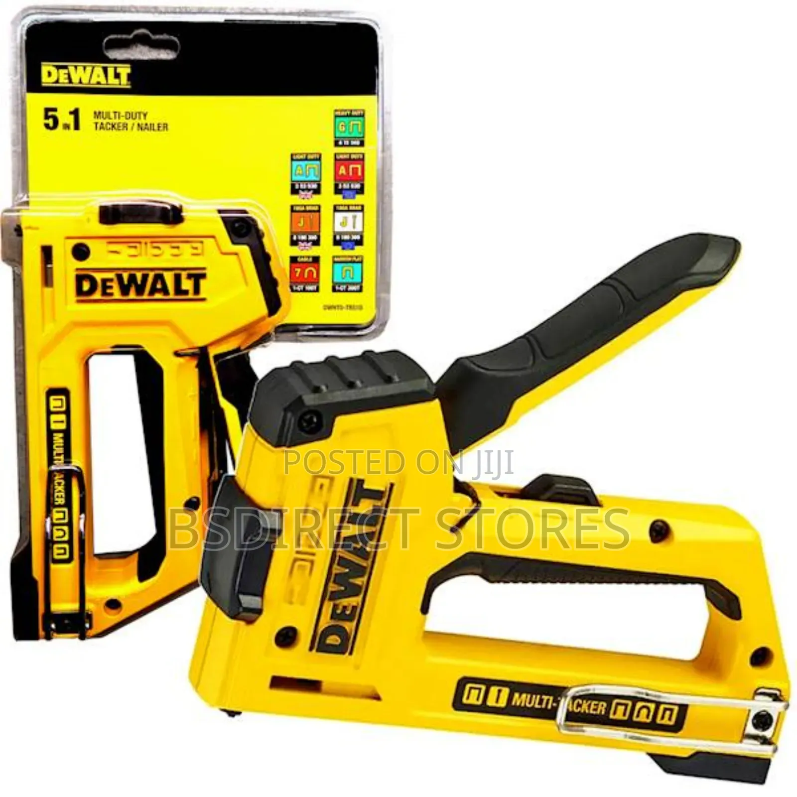 Dewalt 5 in 1 Multi Tacker Staple Gun Nailer Heavy Duty