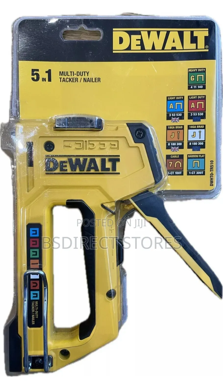 Dewalt 5 in 1 Multi Tacker Staple Gun Nailer Heavy Duty