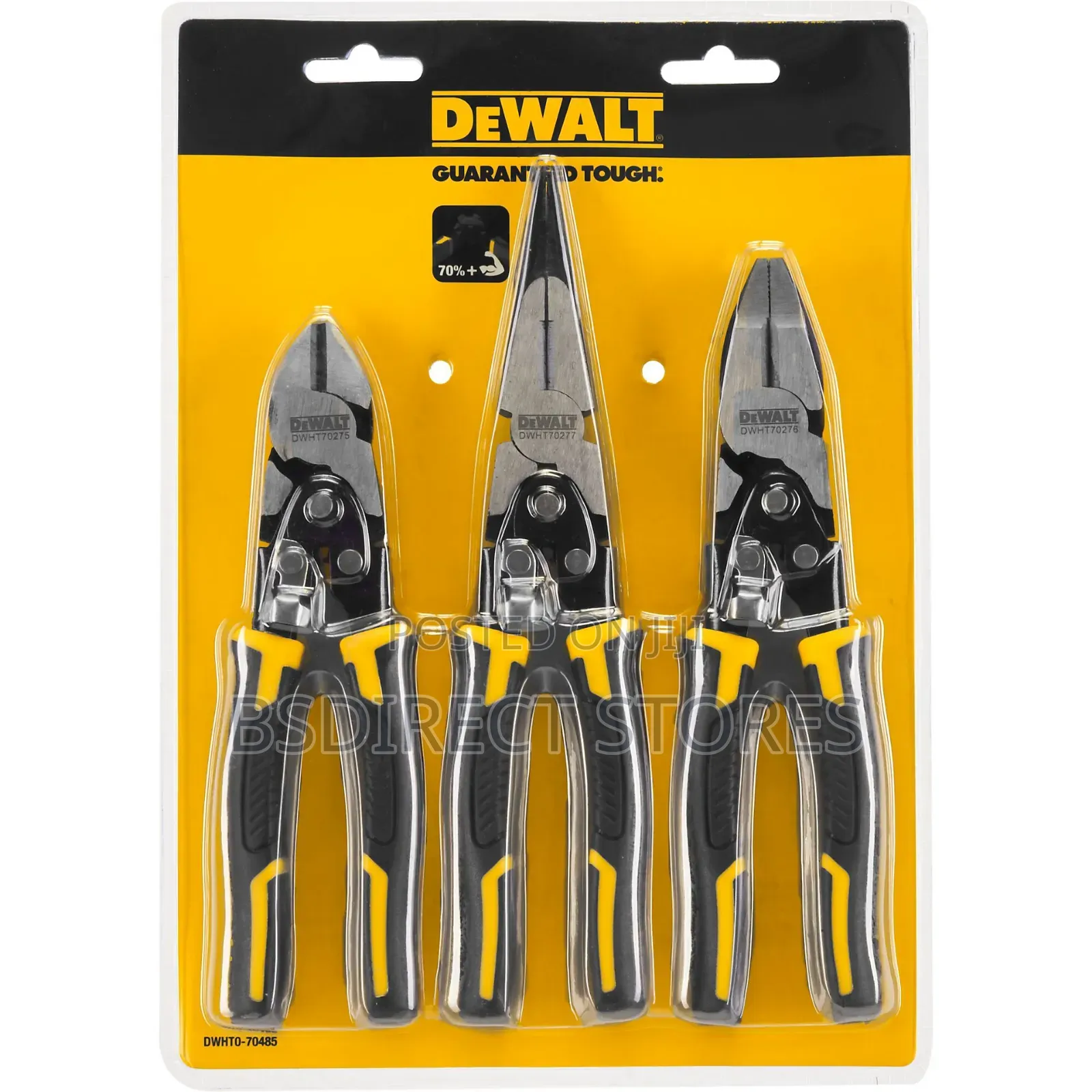 Dewalt Compound Action Hardened Chrome Vanadium Pliers Set