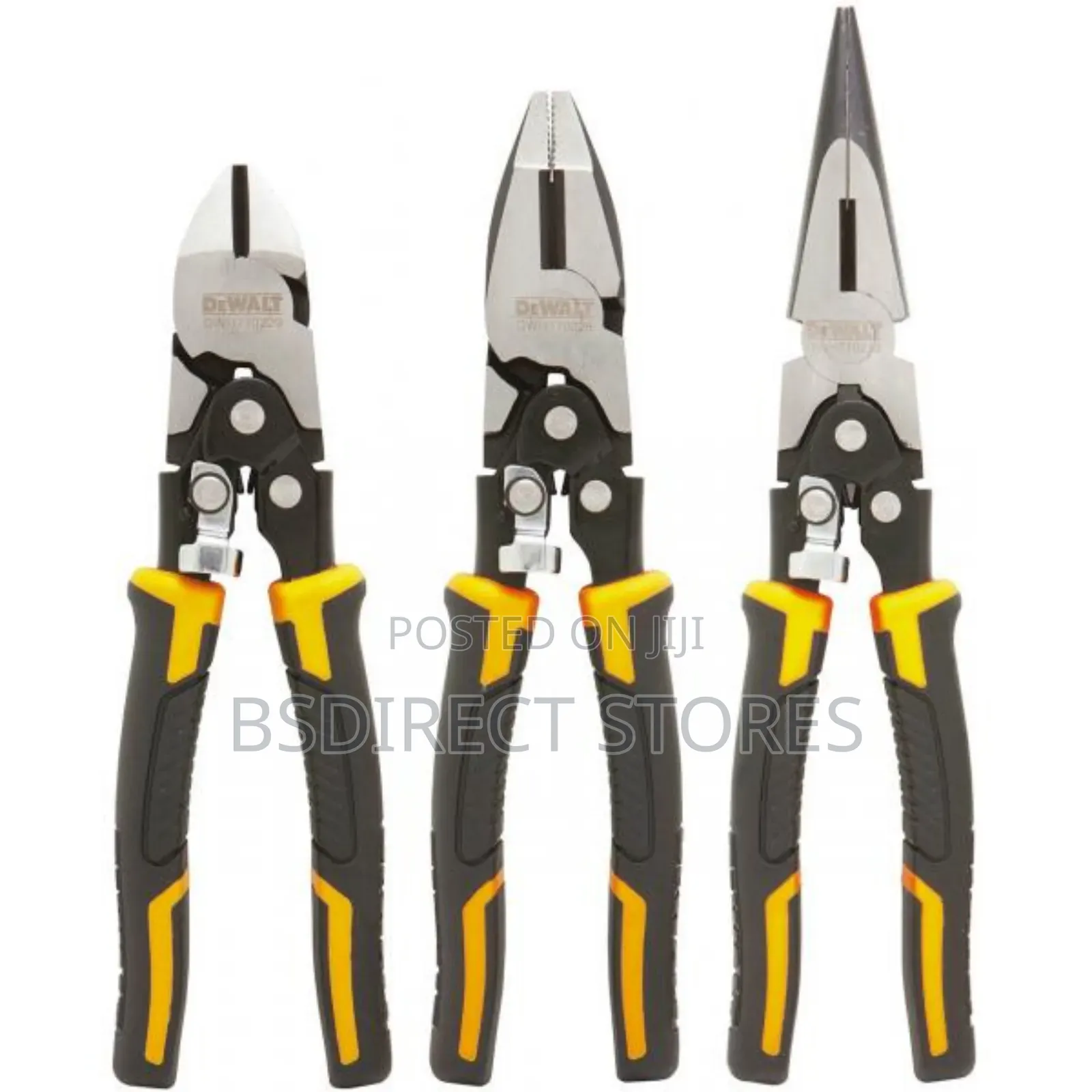 Dewalt Compound Action Hardened Chrome Vanadium Pliers Set
