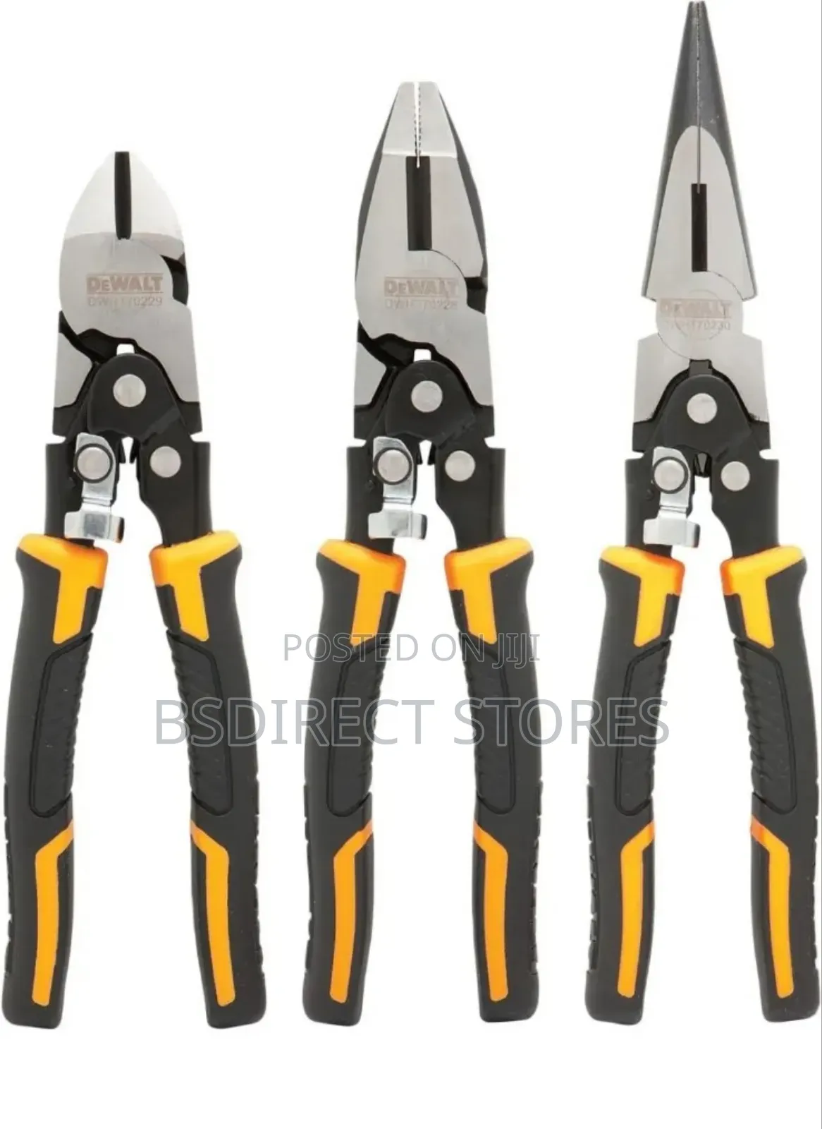 Dewalt Compound Action Hardened Chrome Vanadium Pliers Set