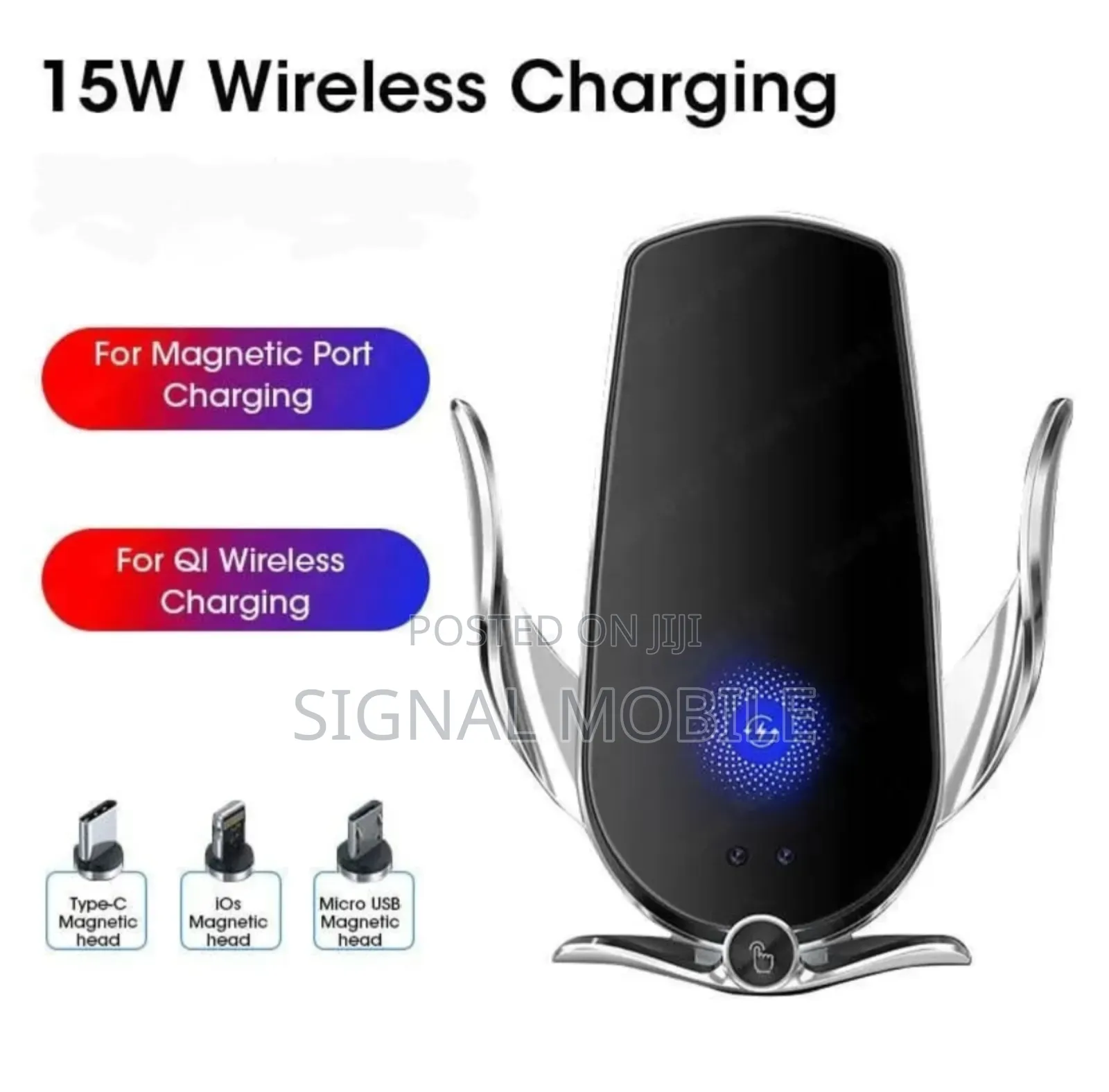 15w Wireless Car Charger Stand Air Vent Car Mount