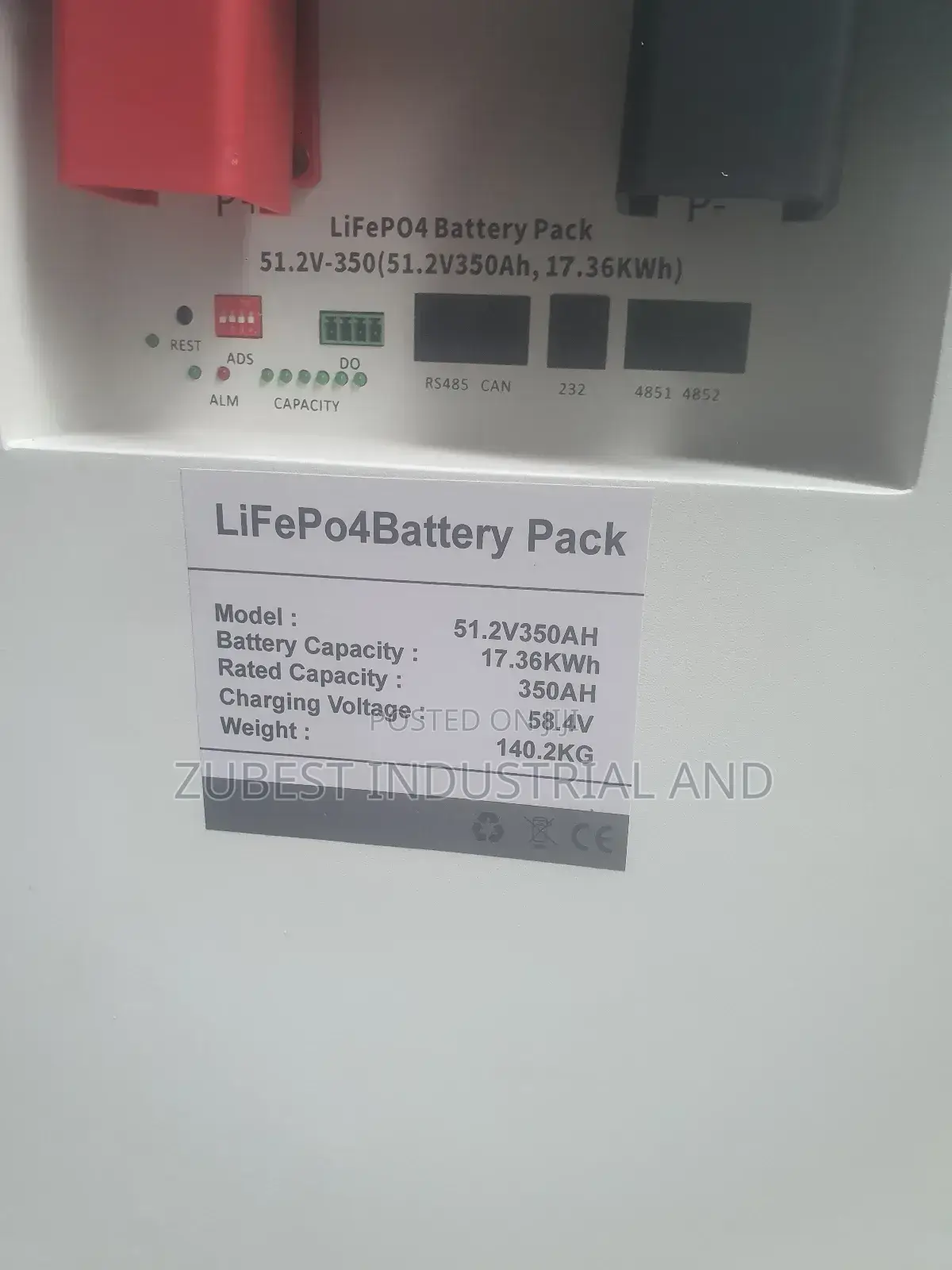 17.36kwh Lithium Iron Battery With 5 Years Warranty