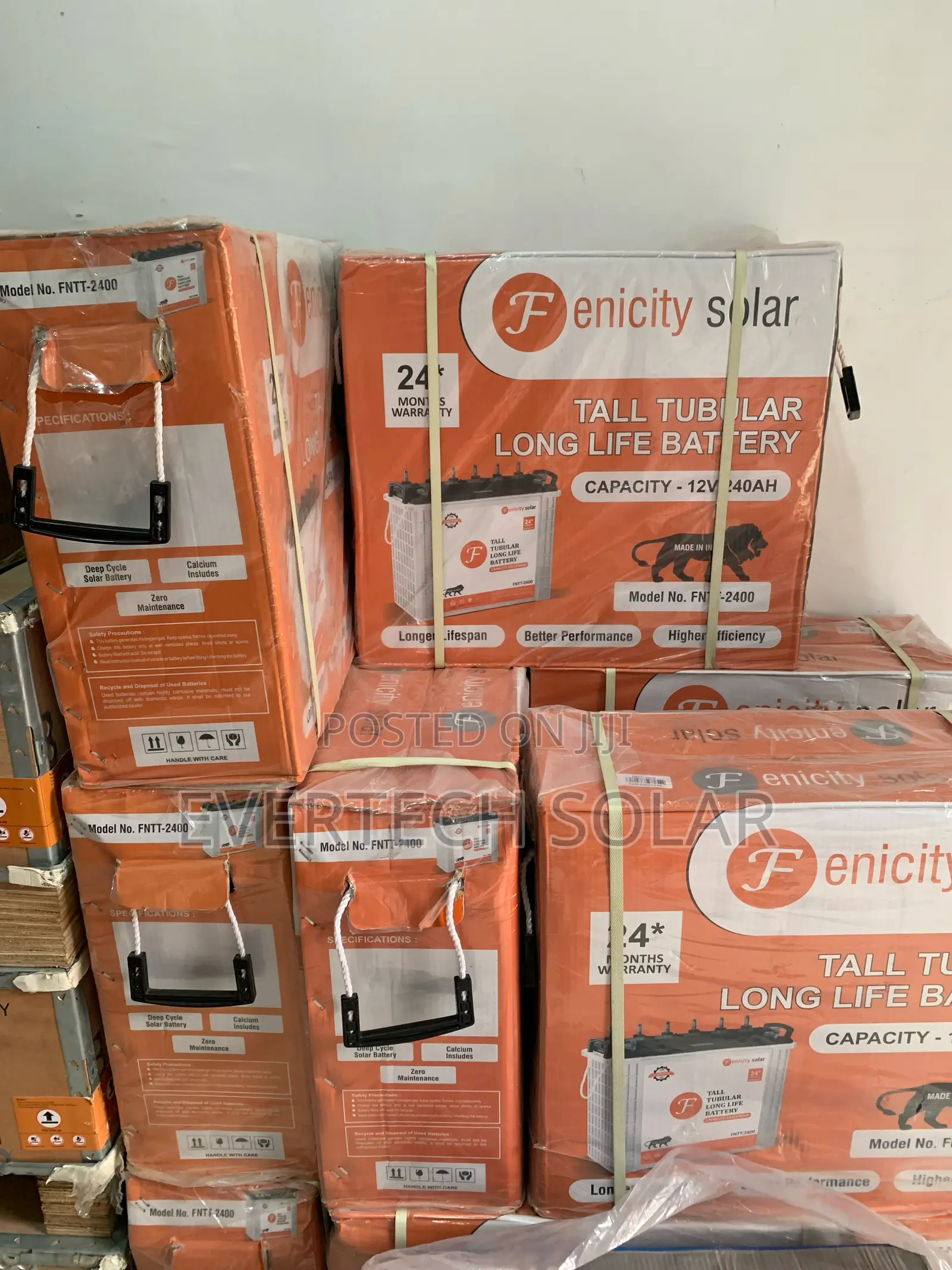 240 Ahms 12v Tall Tubular Battery 🔋