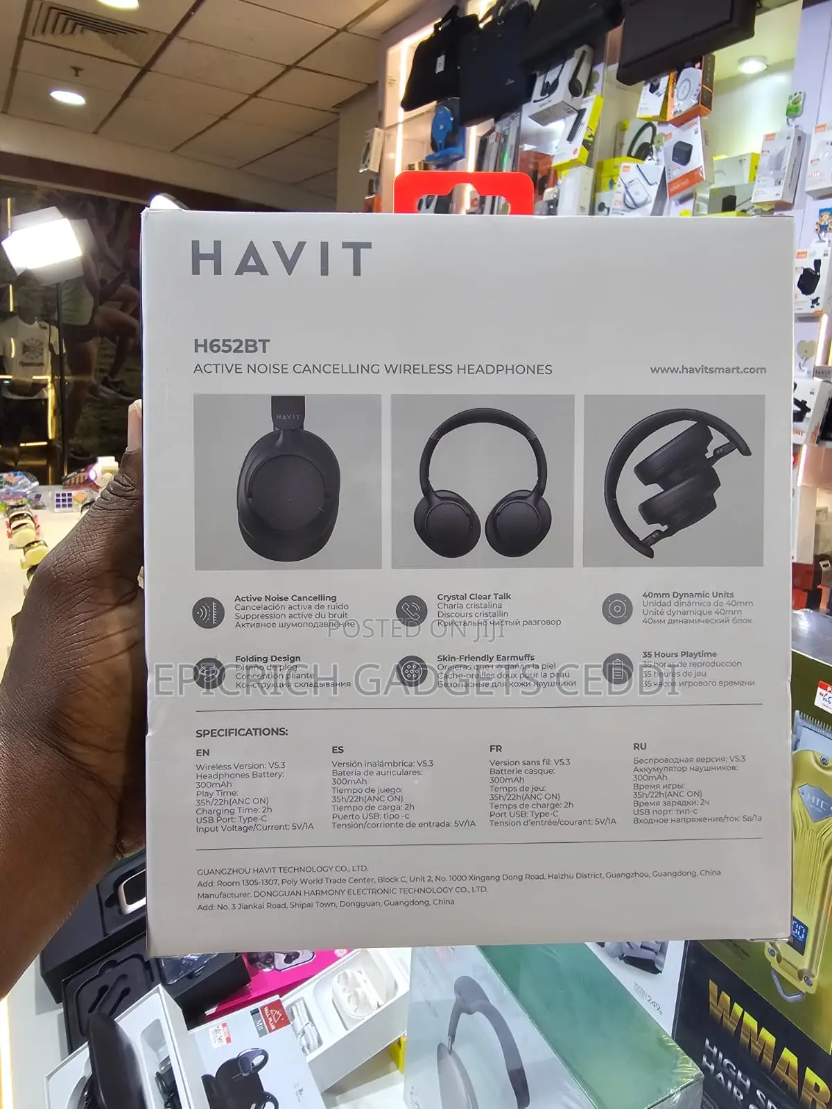 Havit H652bt Active Noise Canceling Wireless Headphone