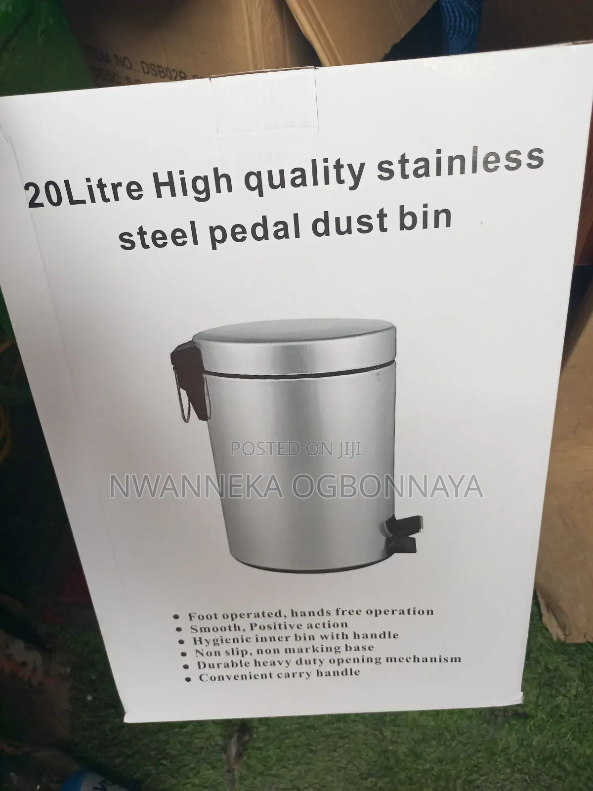 Dustbin Step Trash Can for Kitchen Bathroom Hotel,